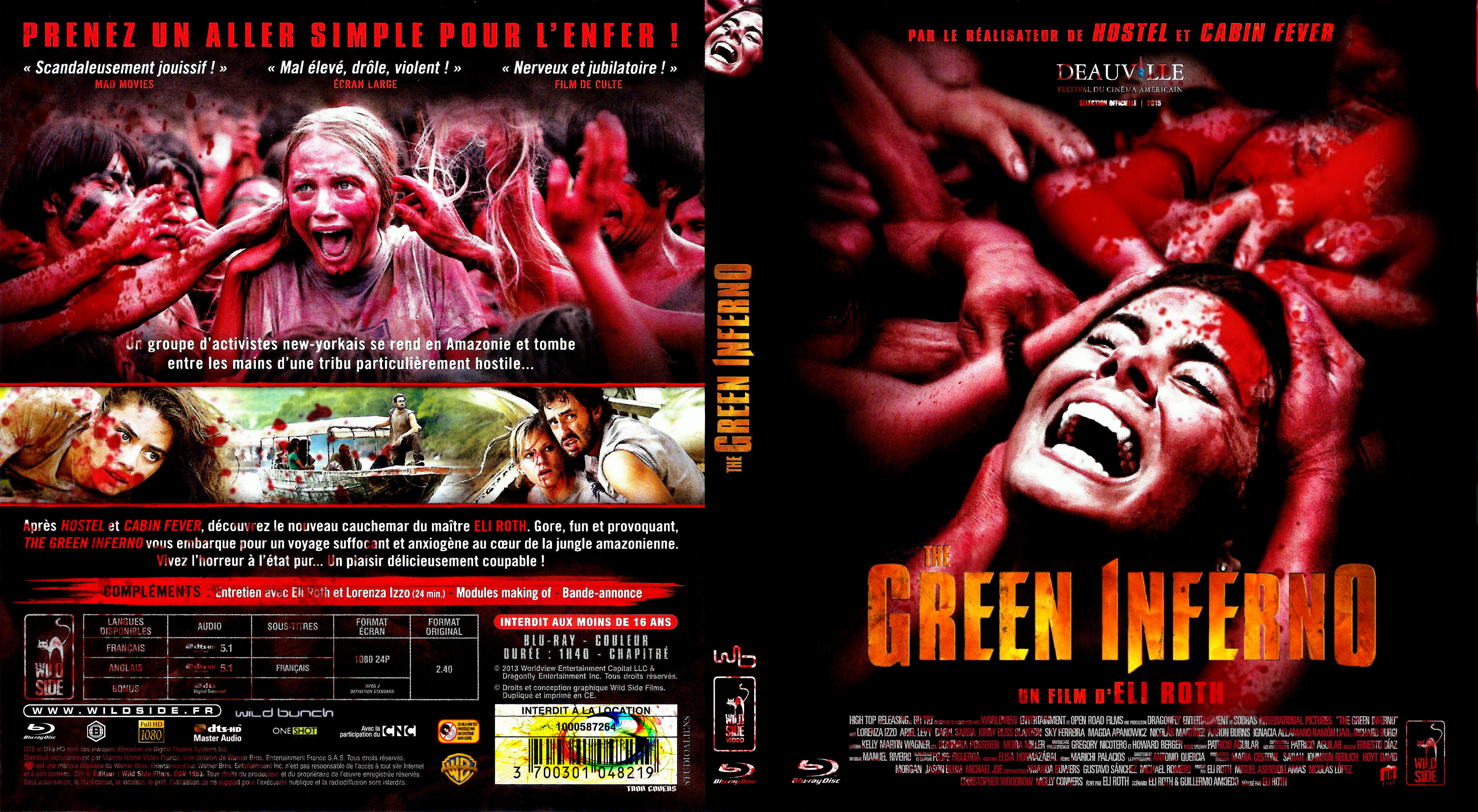 Jaquette DVD The green inferno custom (BLU-RAY)
