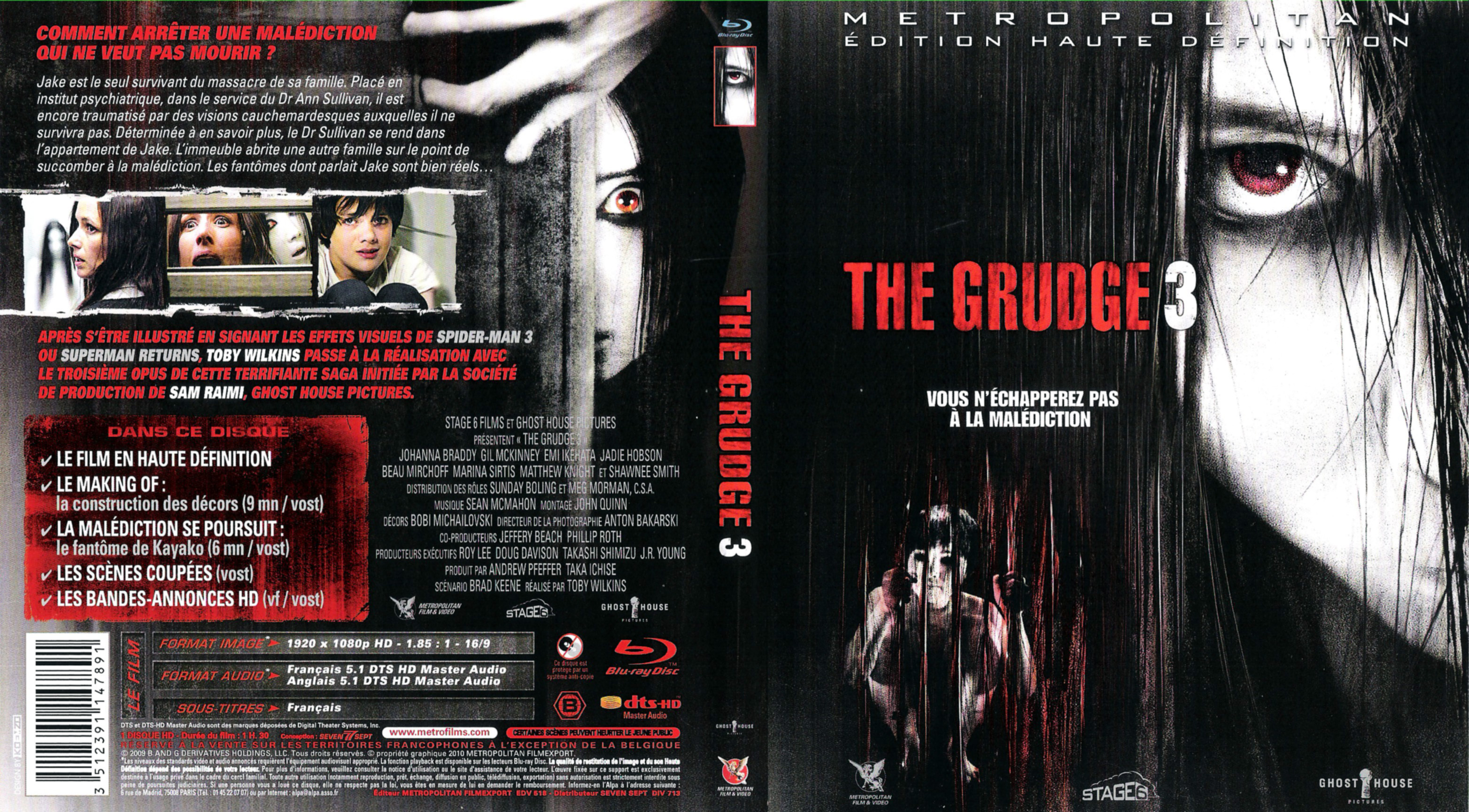 Jaquette DVD The grudge 3 (BLU-RAY)