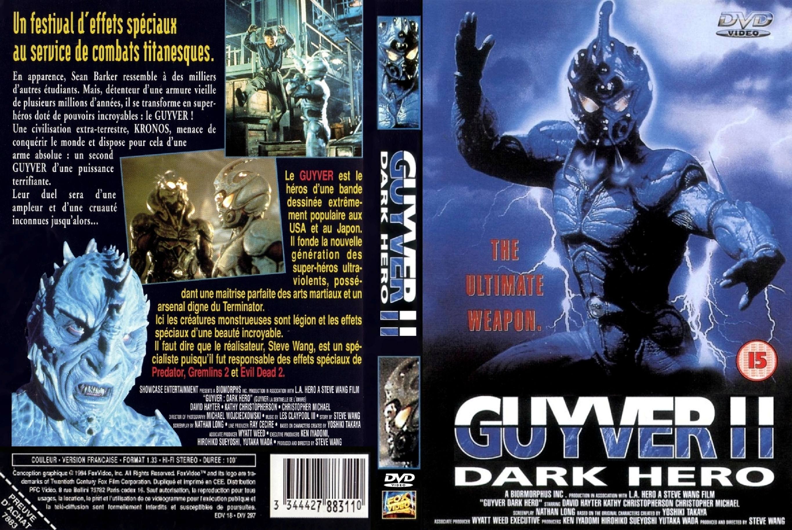Jaquette DVD The guyver 2 Dark Hero custom