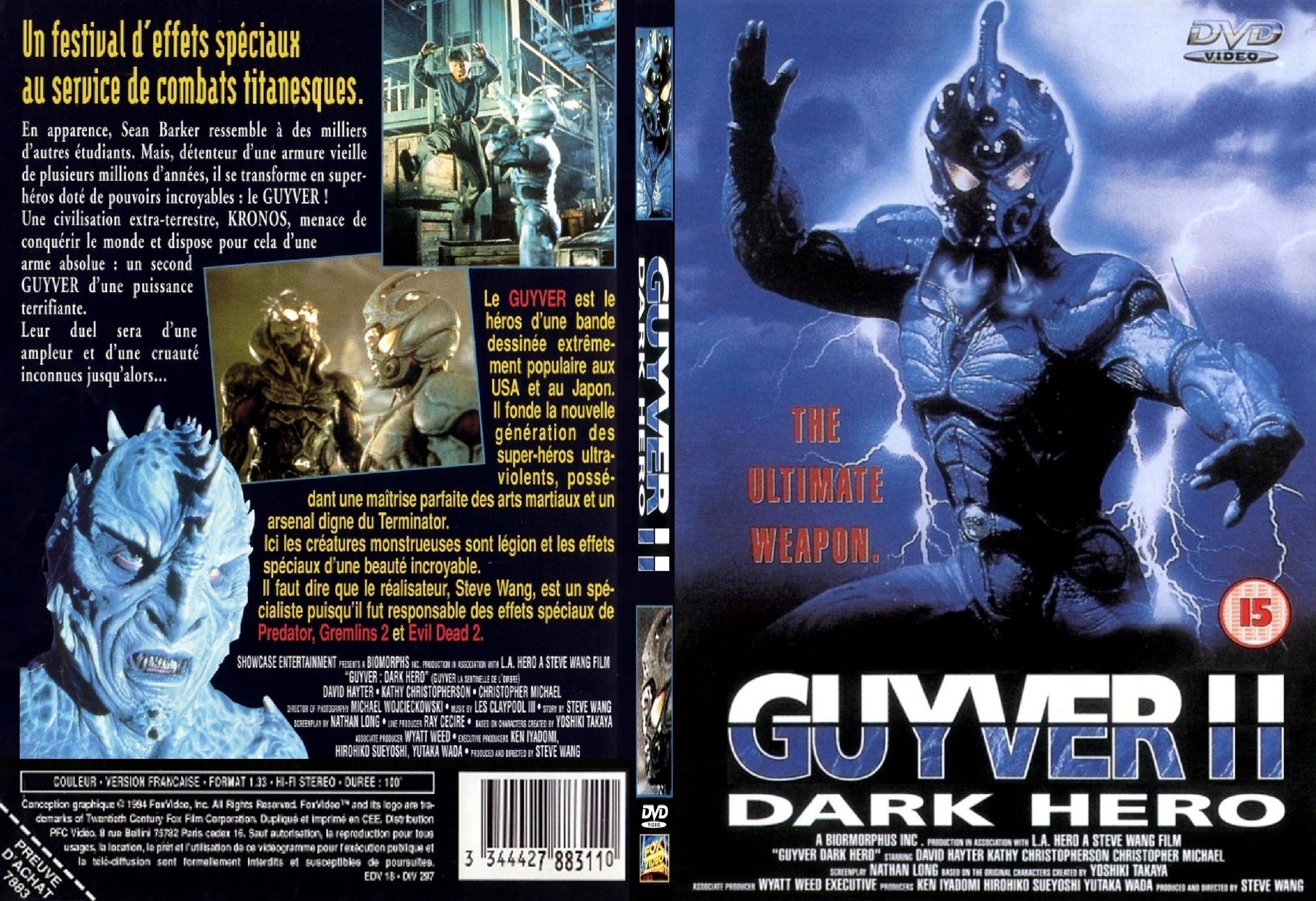 Jaquette DVD The guyver 2 Dark hero custom - SLIM