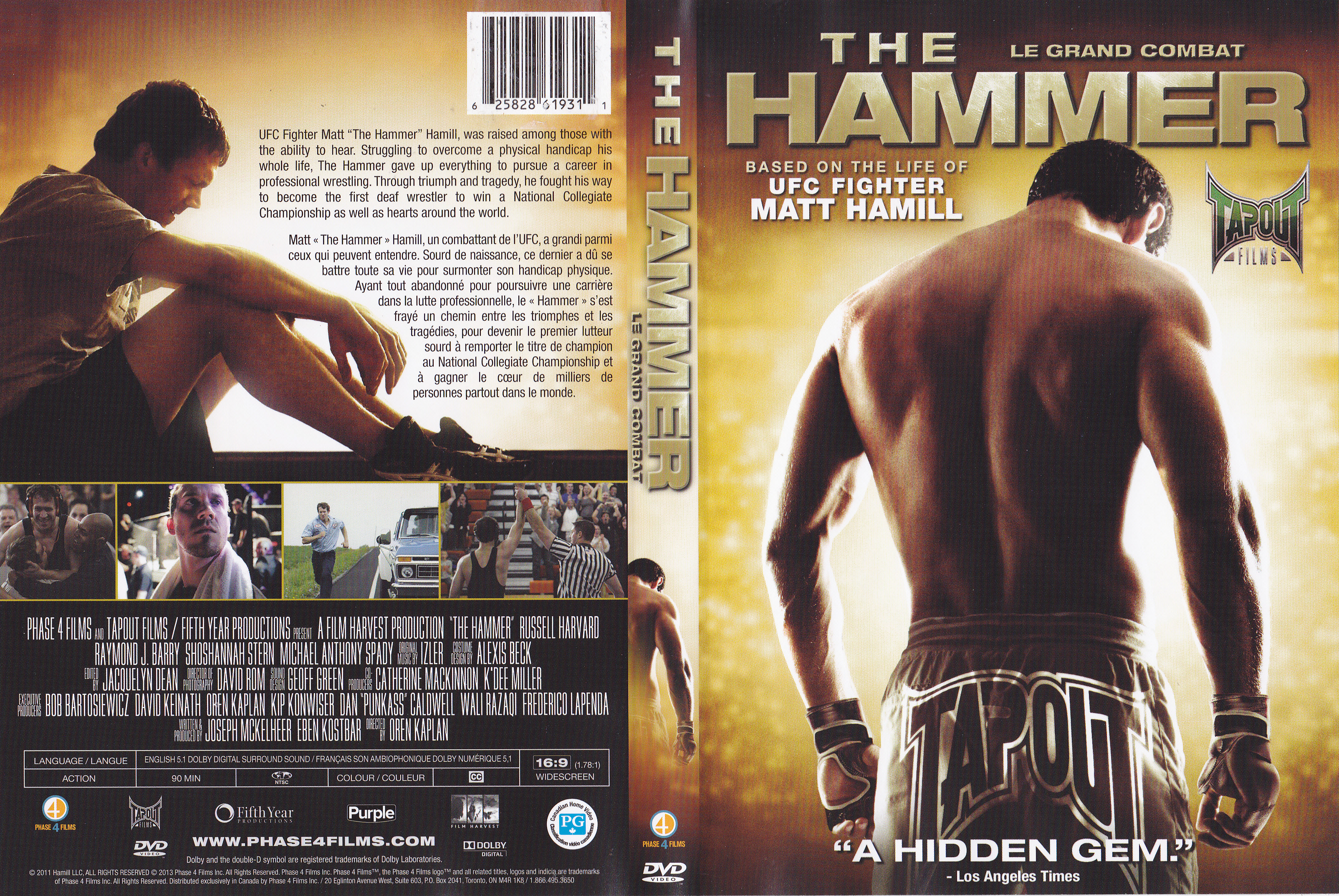 Jaquette DVD The hammer - Le grand combat (Canadienne)