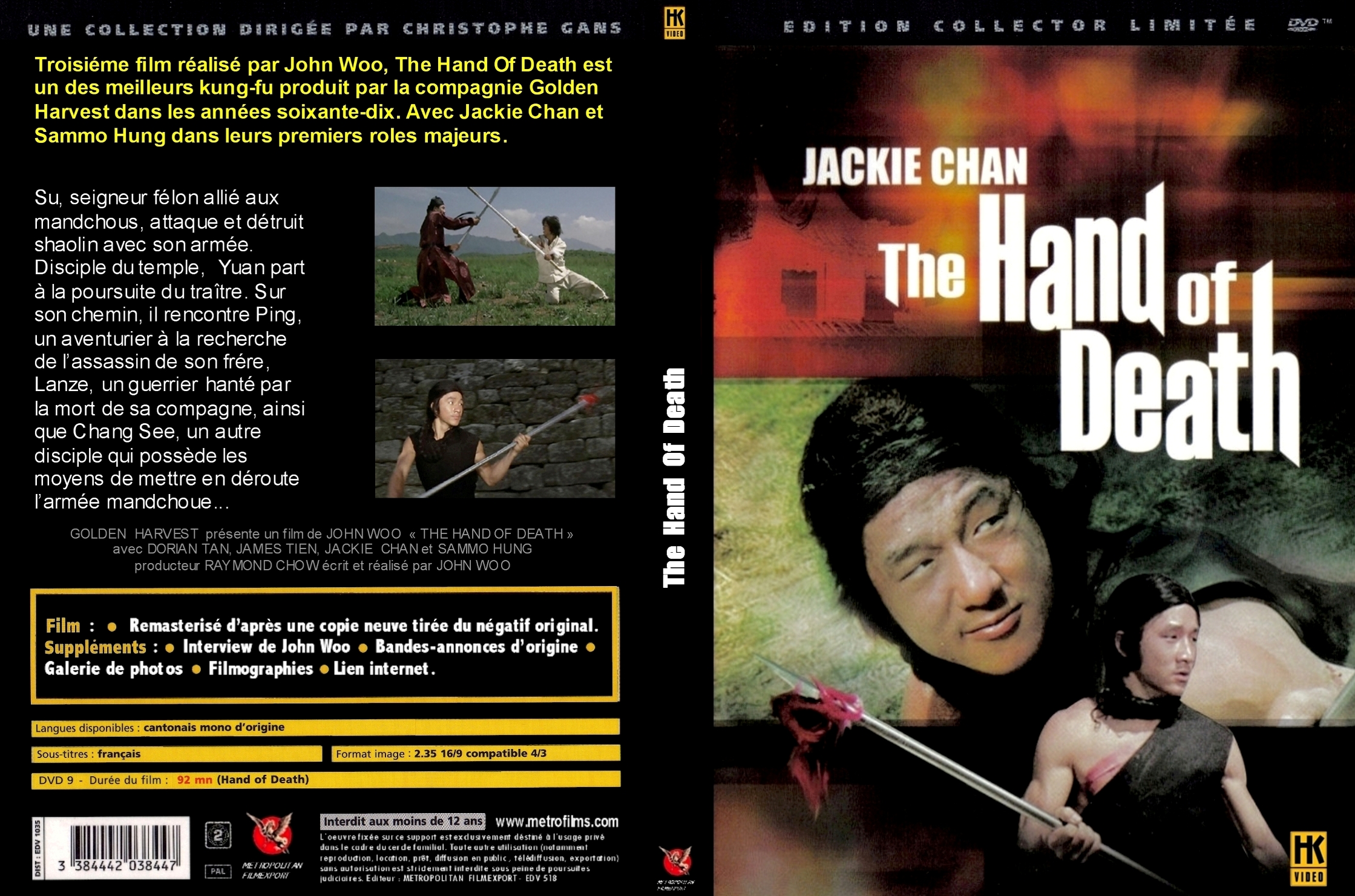 Jaquette DVD The hand of death custom