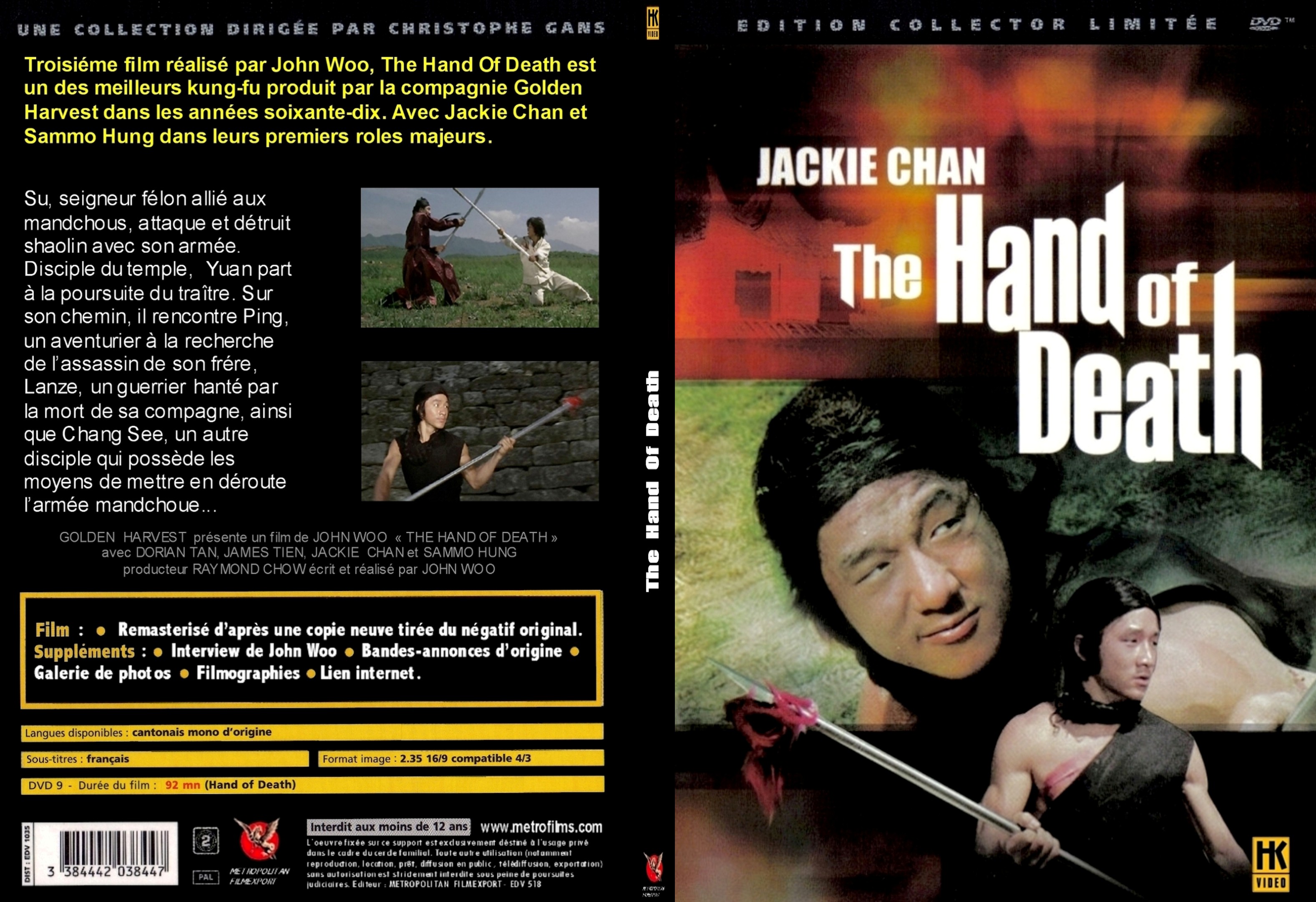Jaquette DVD The hand of death custom - SLIM