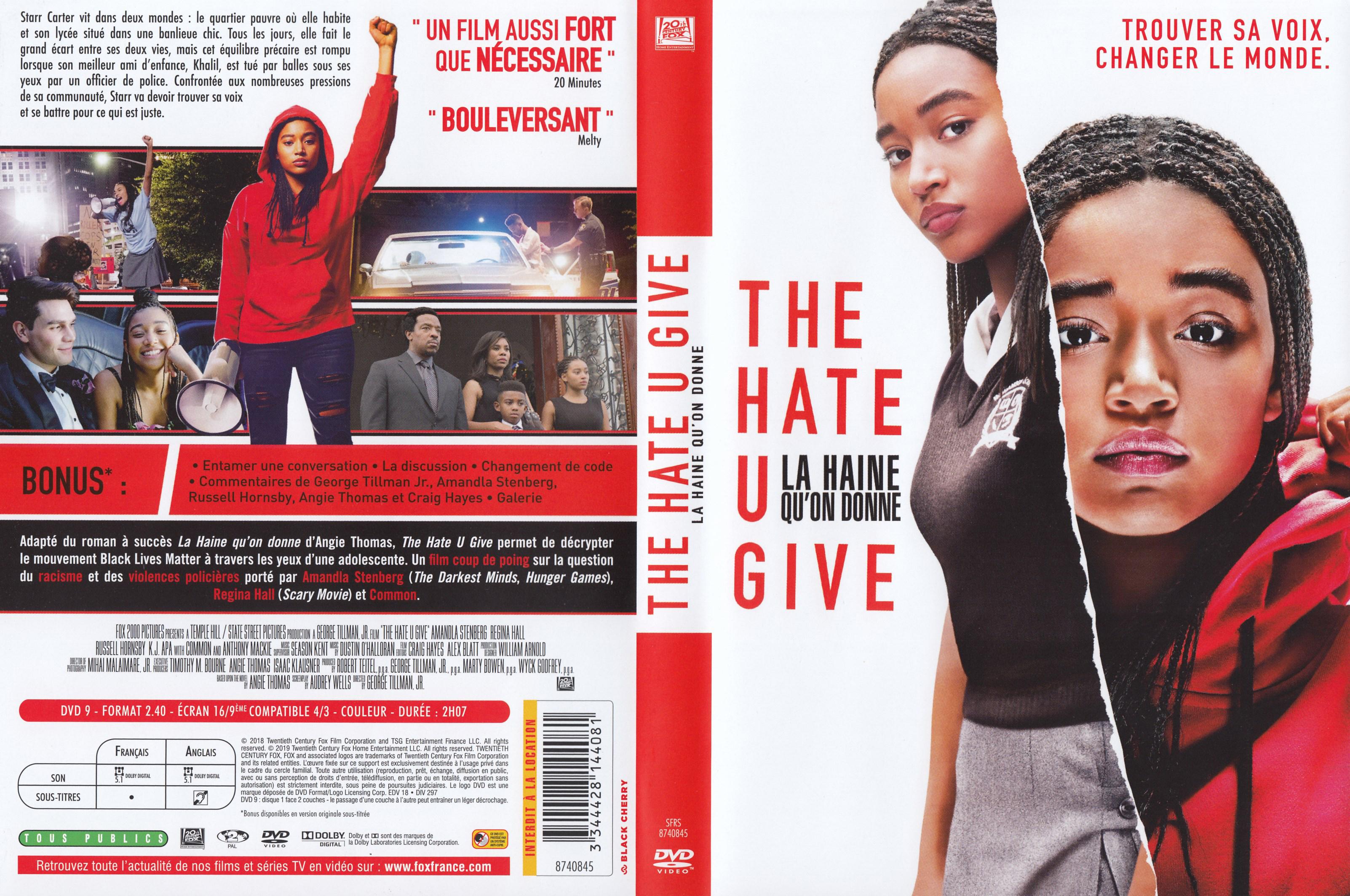 Jaquette DVD The hate u give