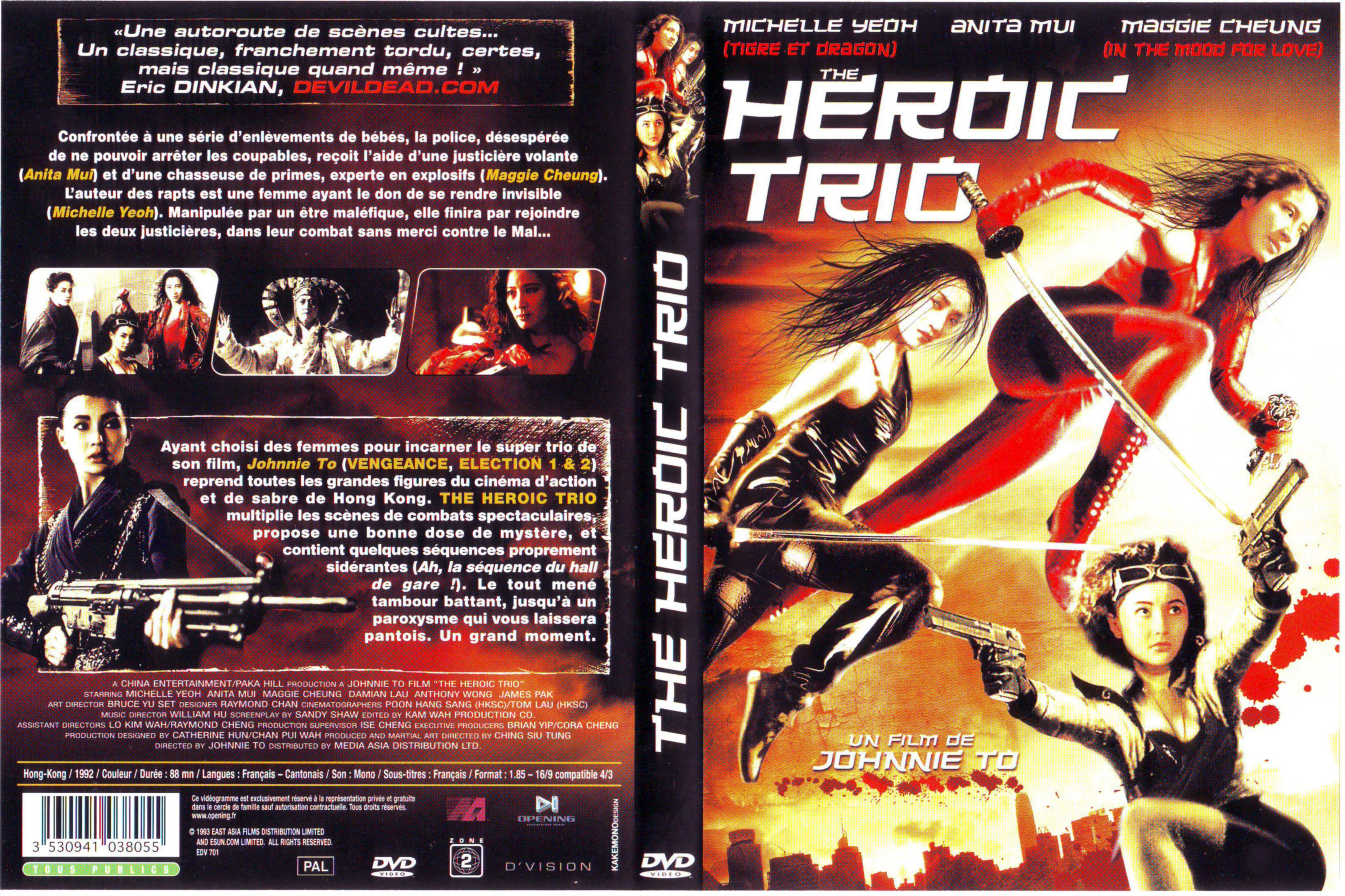 Jaquette DVD The heroic trio