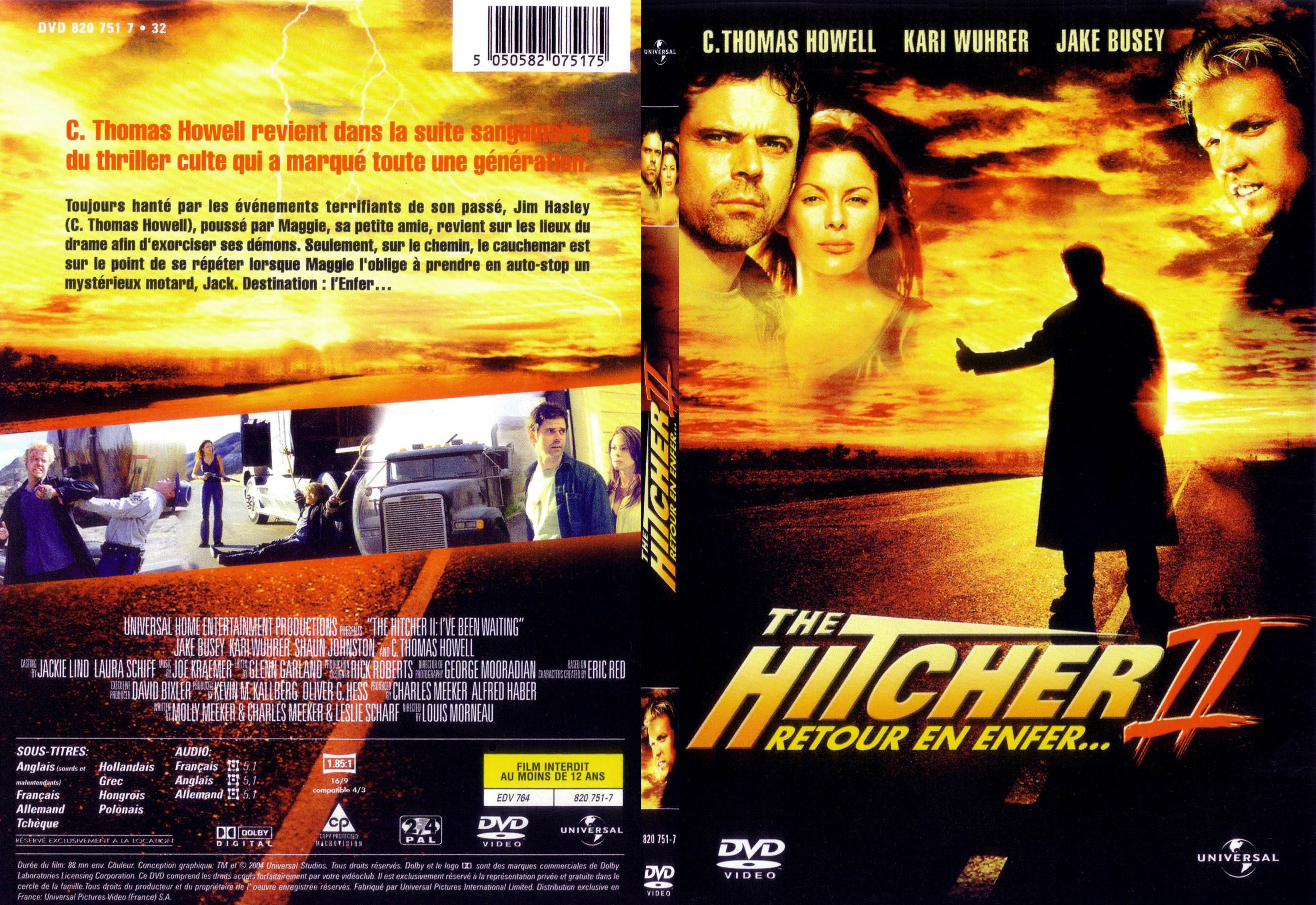 Jaquette DVD The hitcher 2 - SLIM