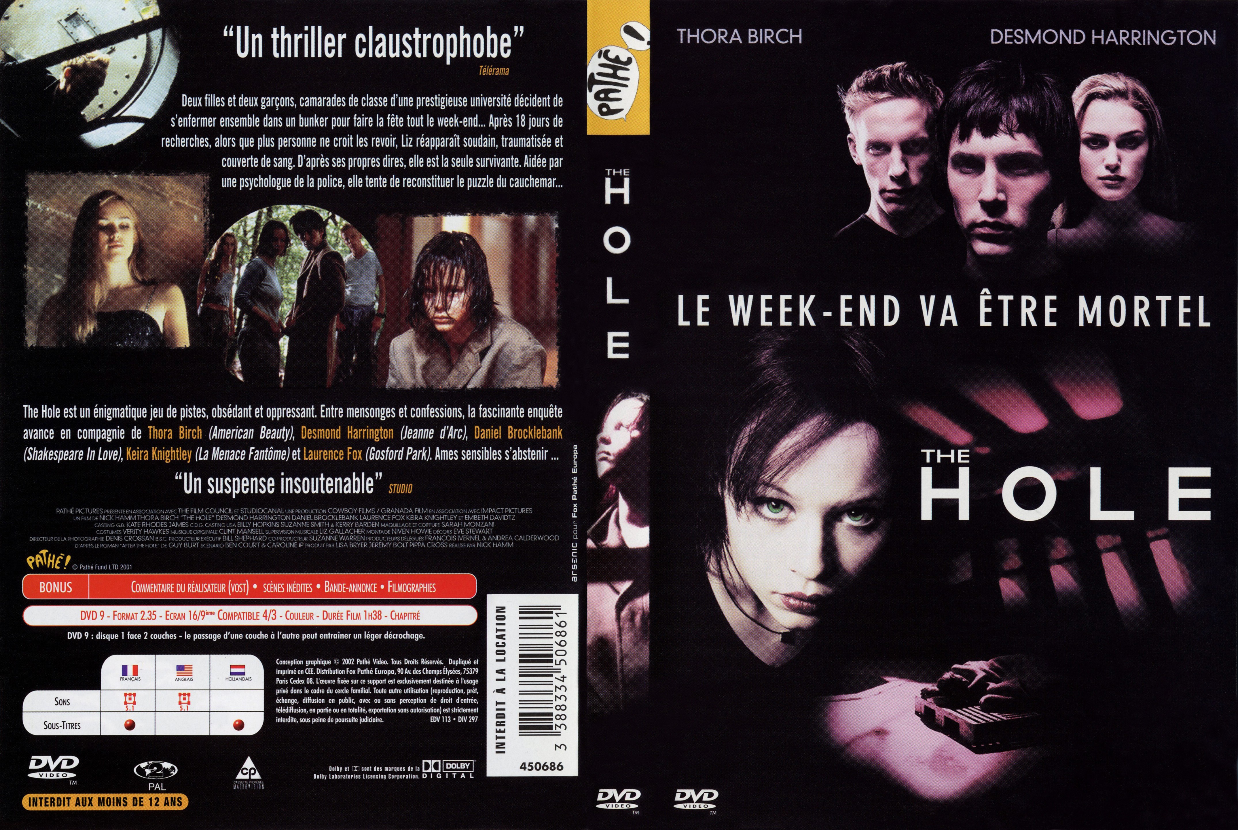 Jaquette DVD The hole