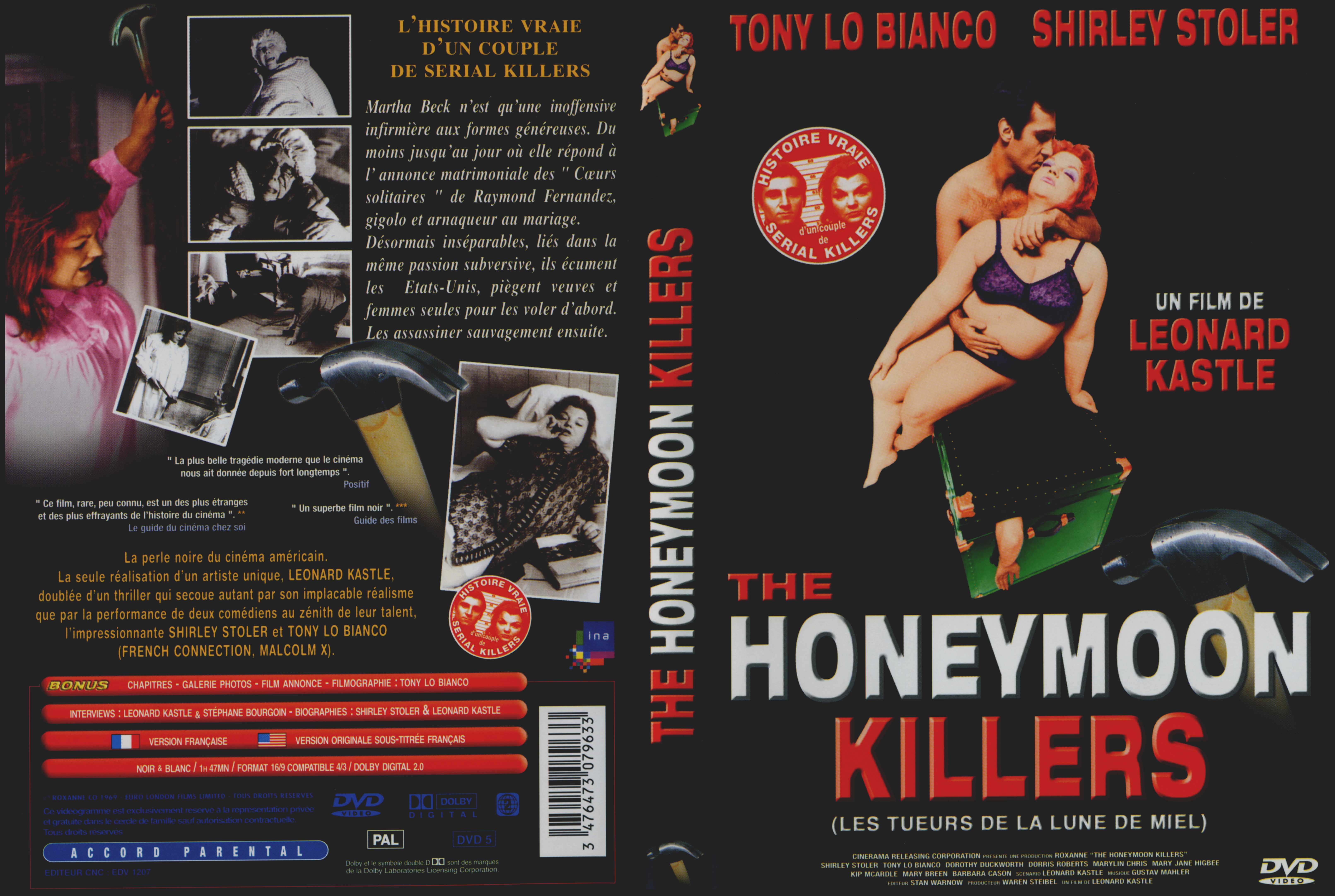 Jaquette DVD The honeymoon killers (Les tueurs de la lune de miel)