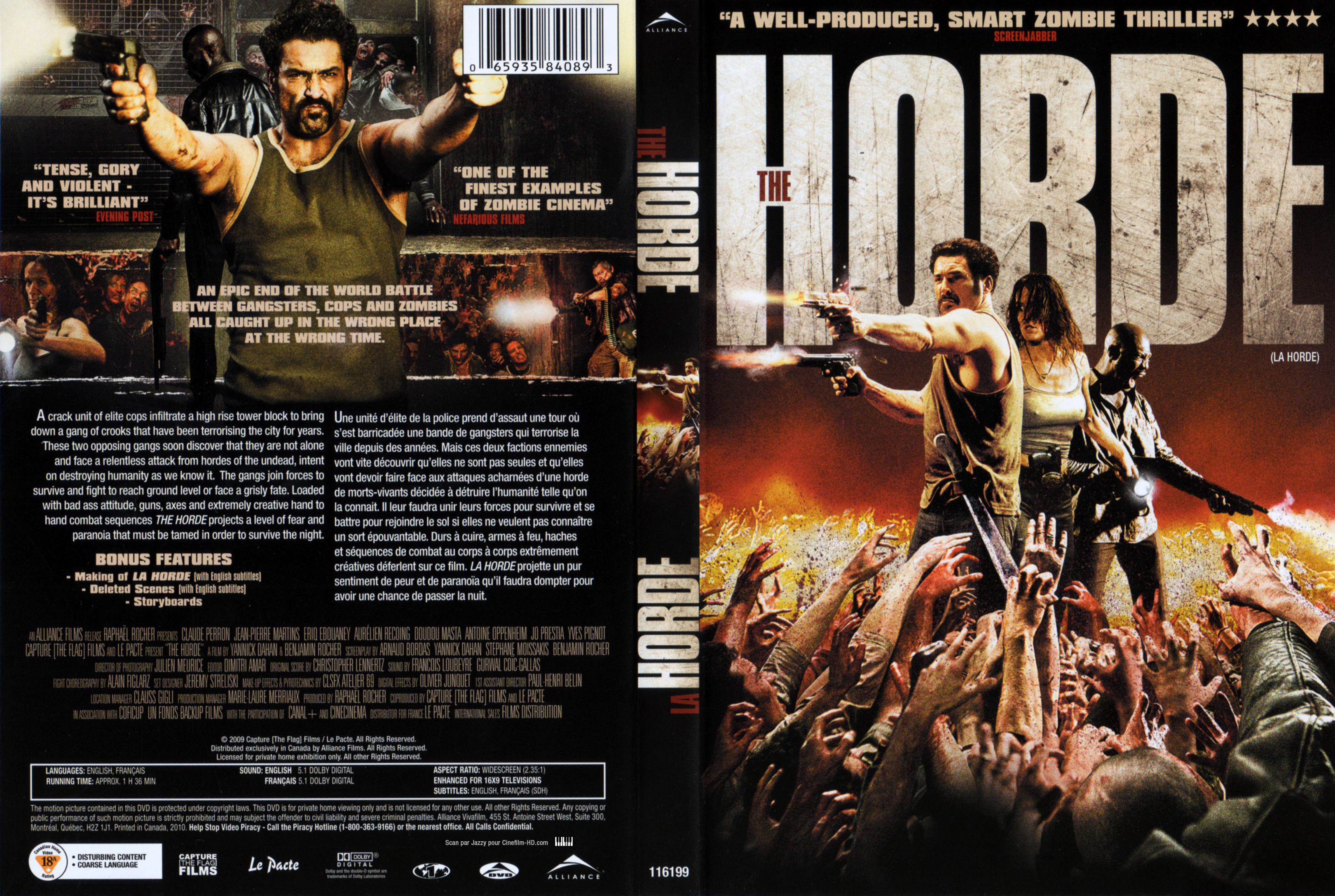 Jaquette DVD The horde - La horde (Canadienne)