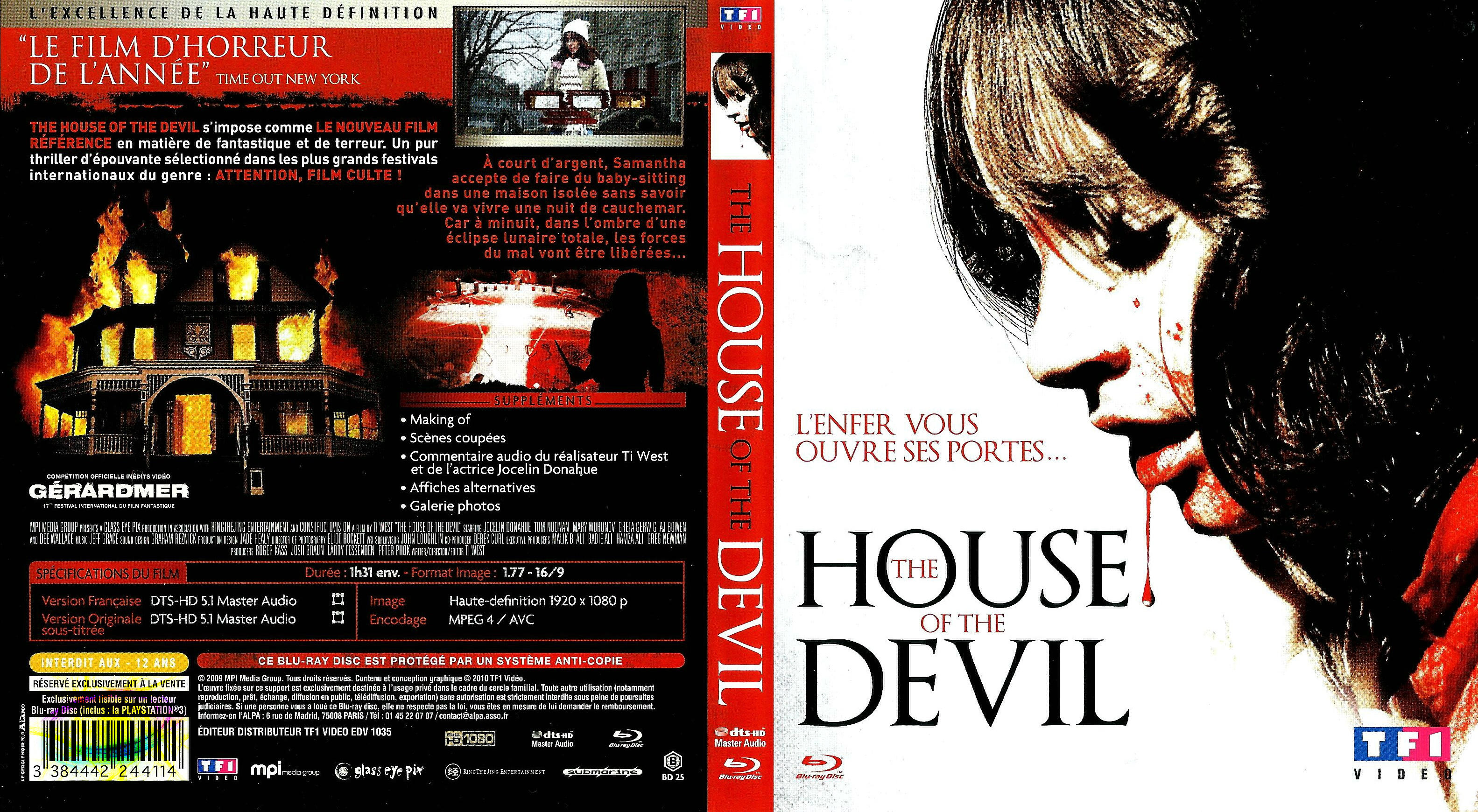 Jaquette DVD The house of the devil (BLU-RAY)