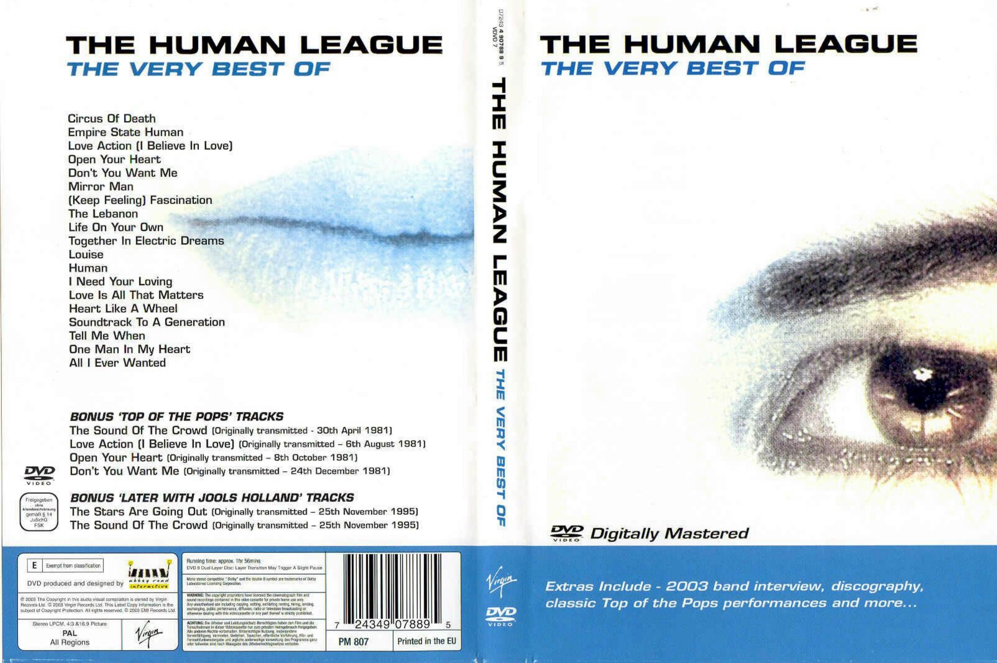 Jaquette DVD The human league Best of