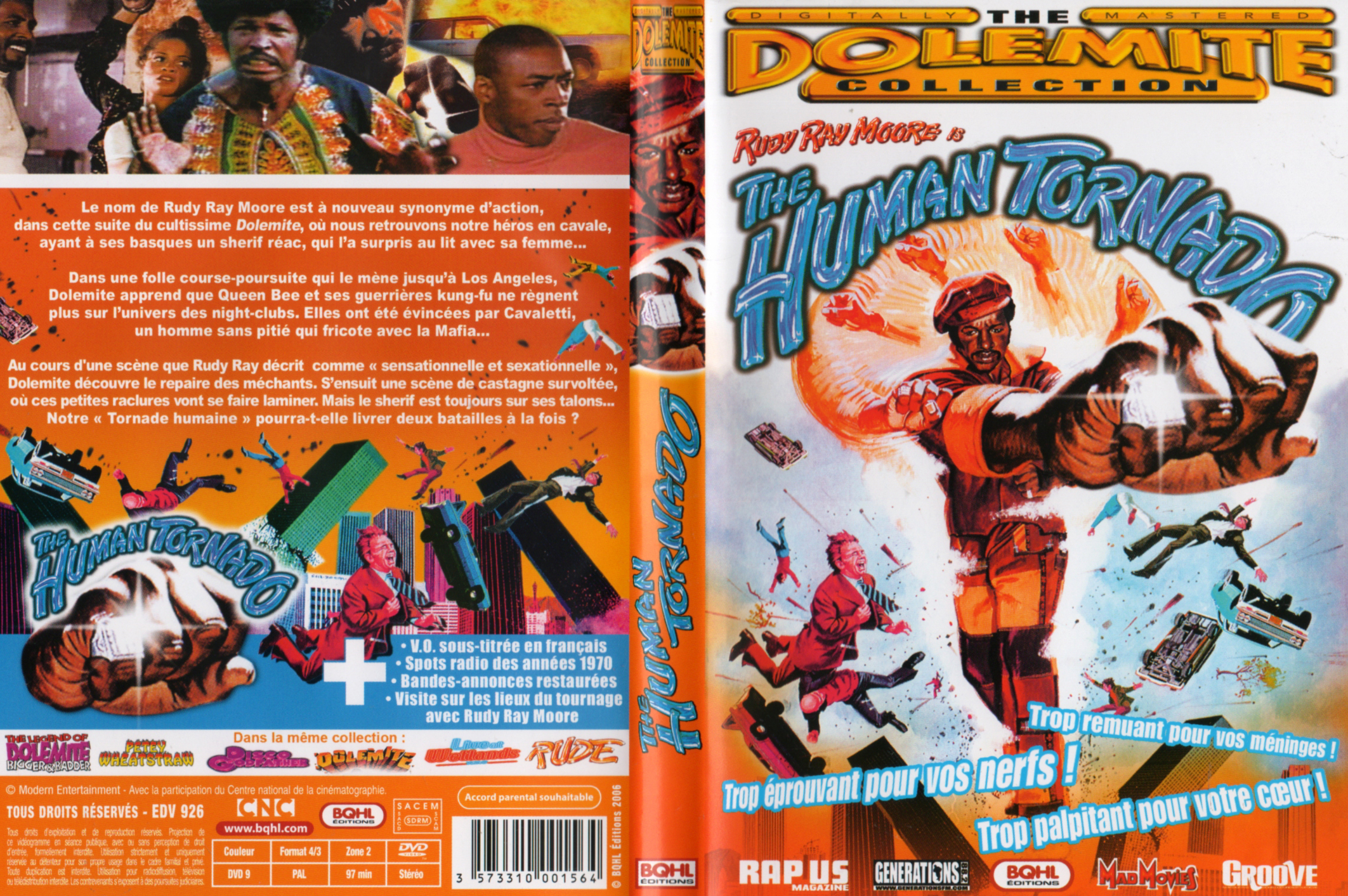 Jaquette DVD The human tornado