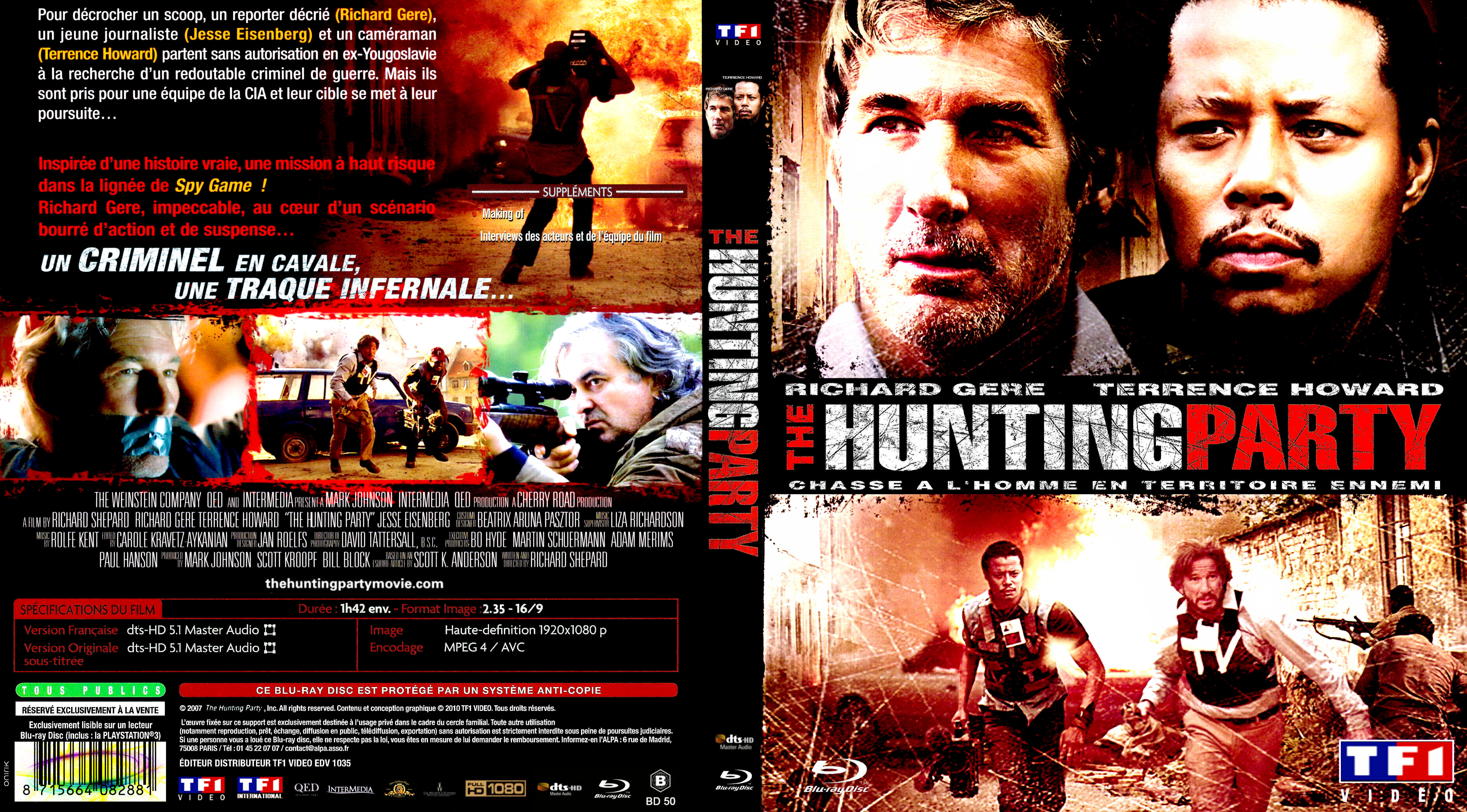 Jaquette DVD The hunting party custom (BLU-RAY)