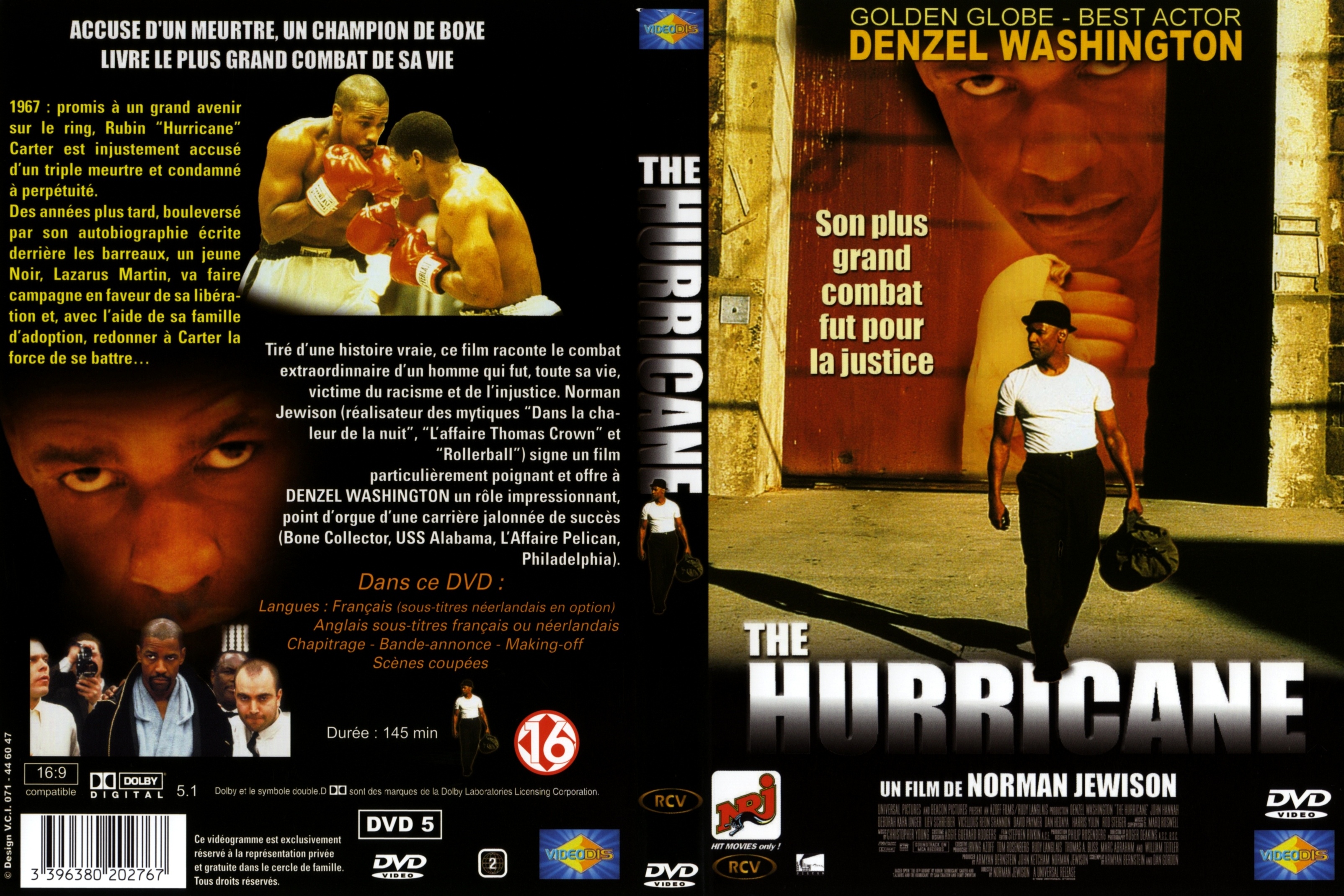 Jaquette DVD The hurricane