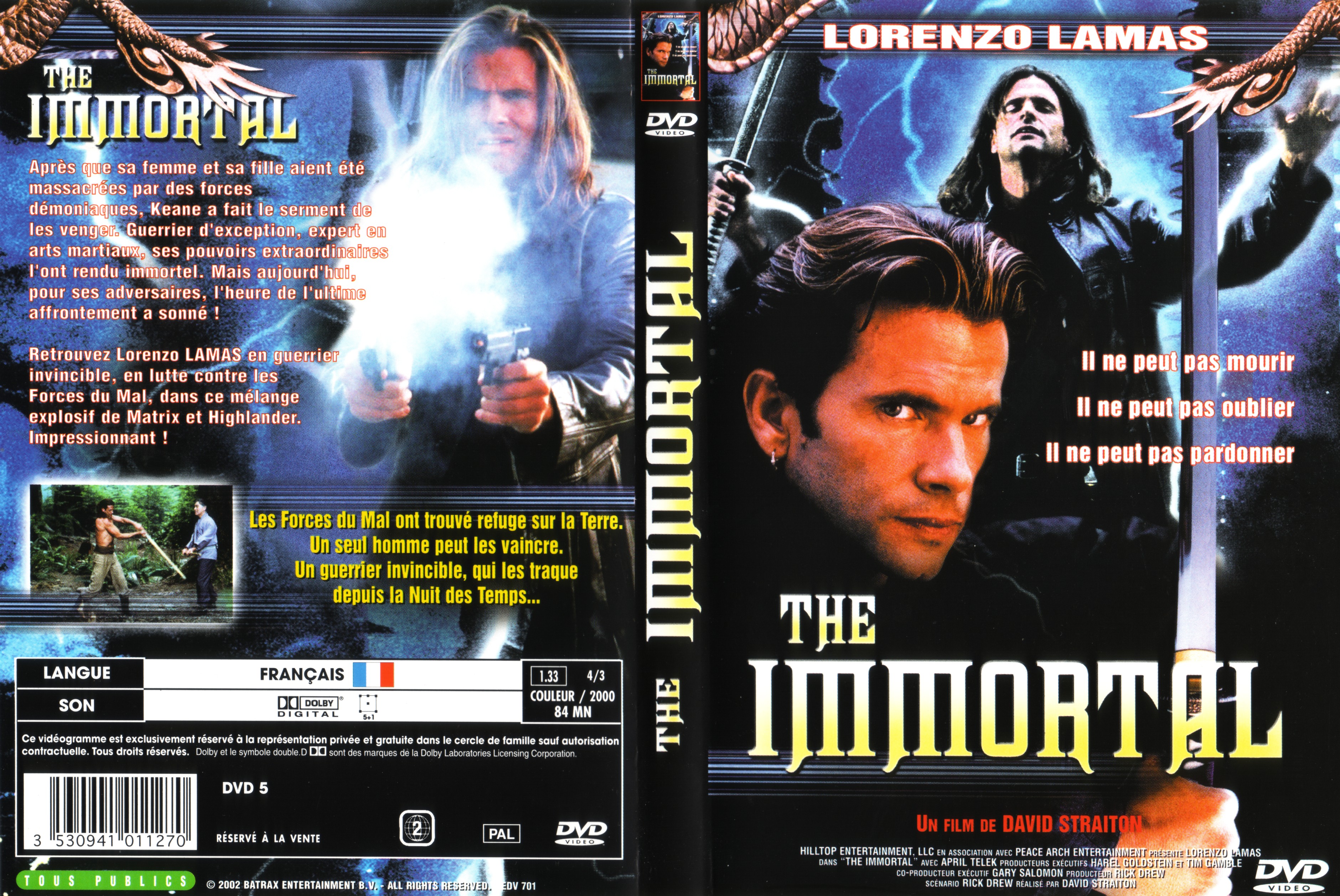 Jaquette DVD The immortal