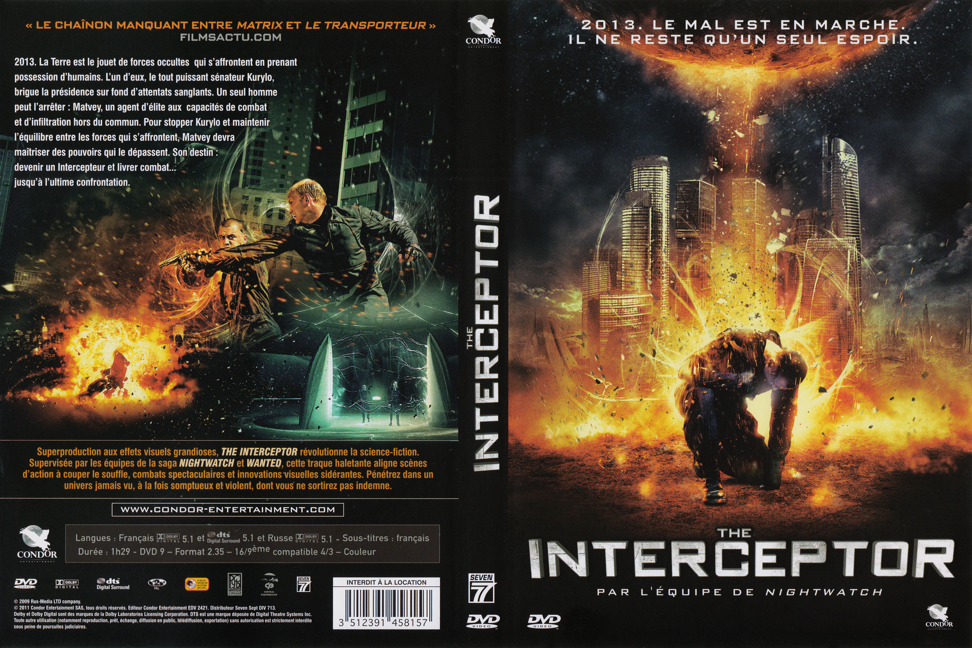 Jaquette DVD The interceptor