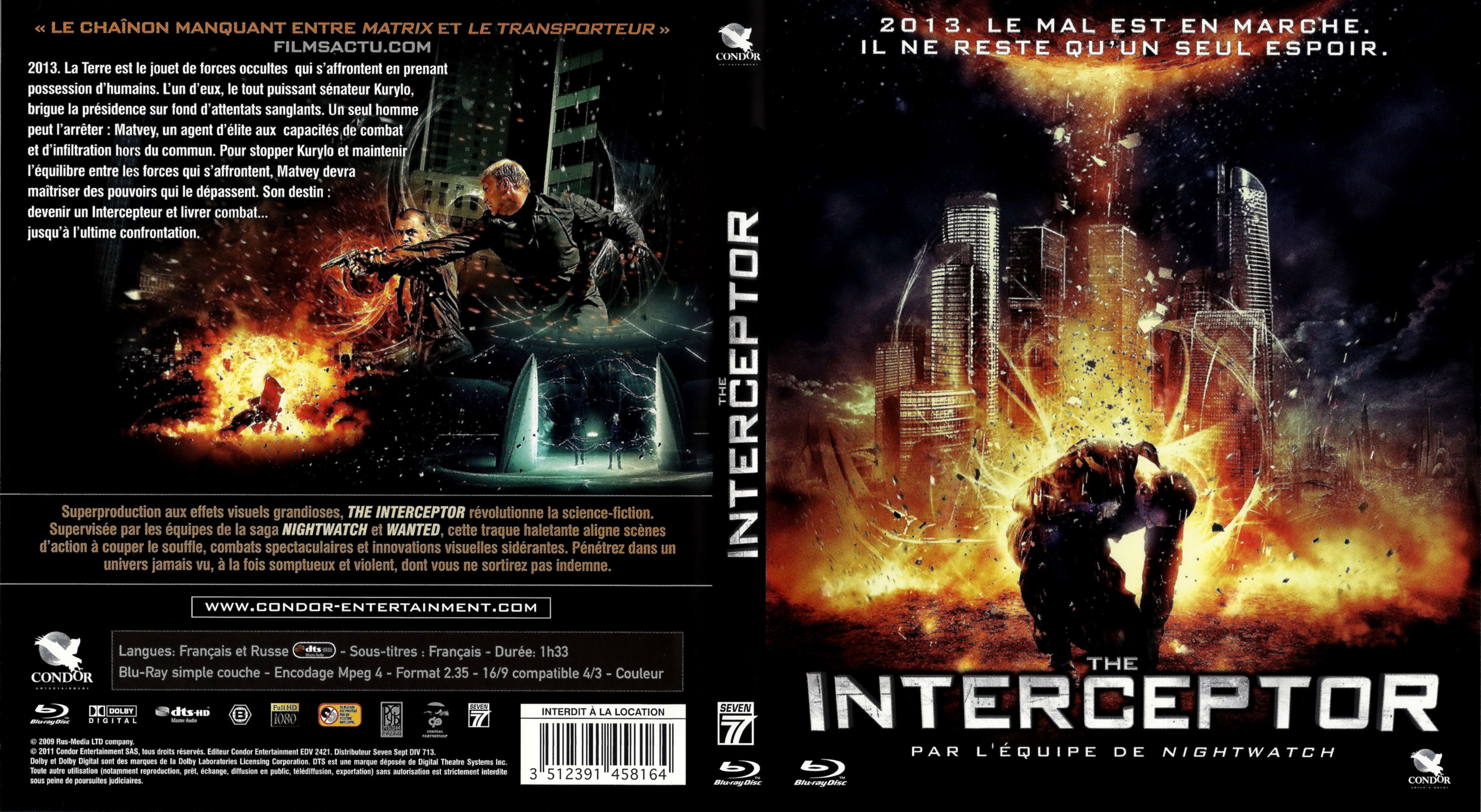 Jaquette DVD The interceptor (BLU-RAY)