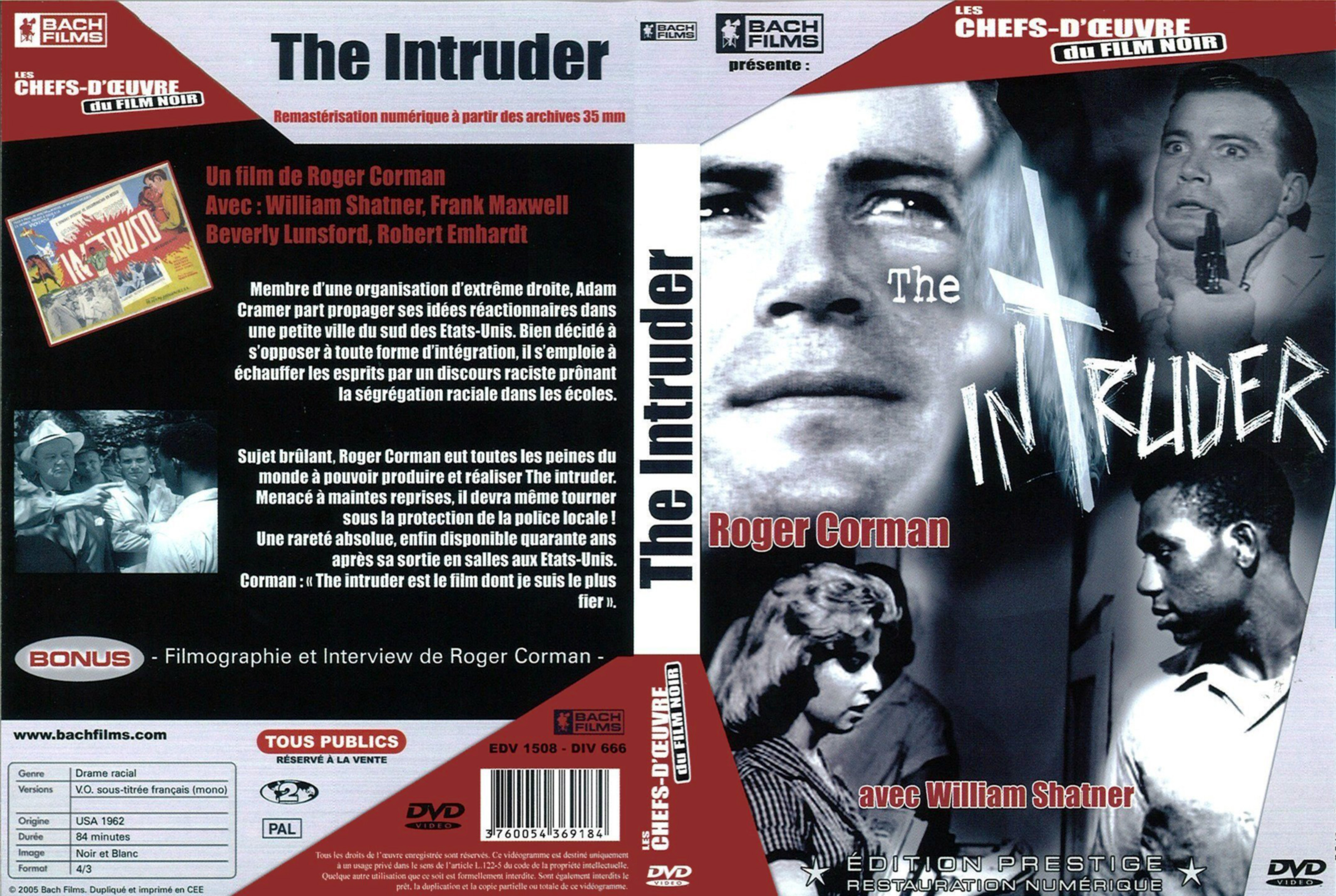 Jaquette DVD The intruder