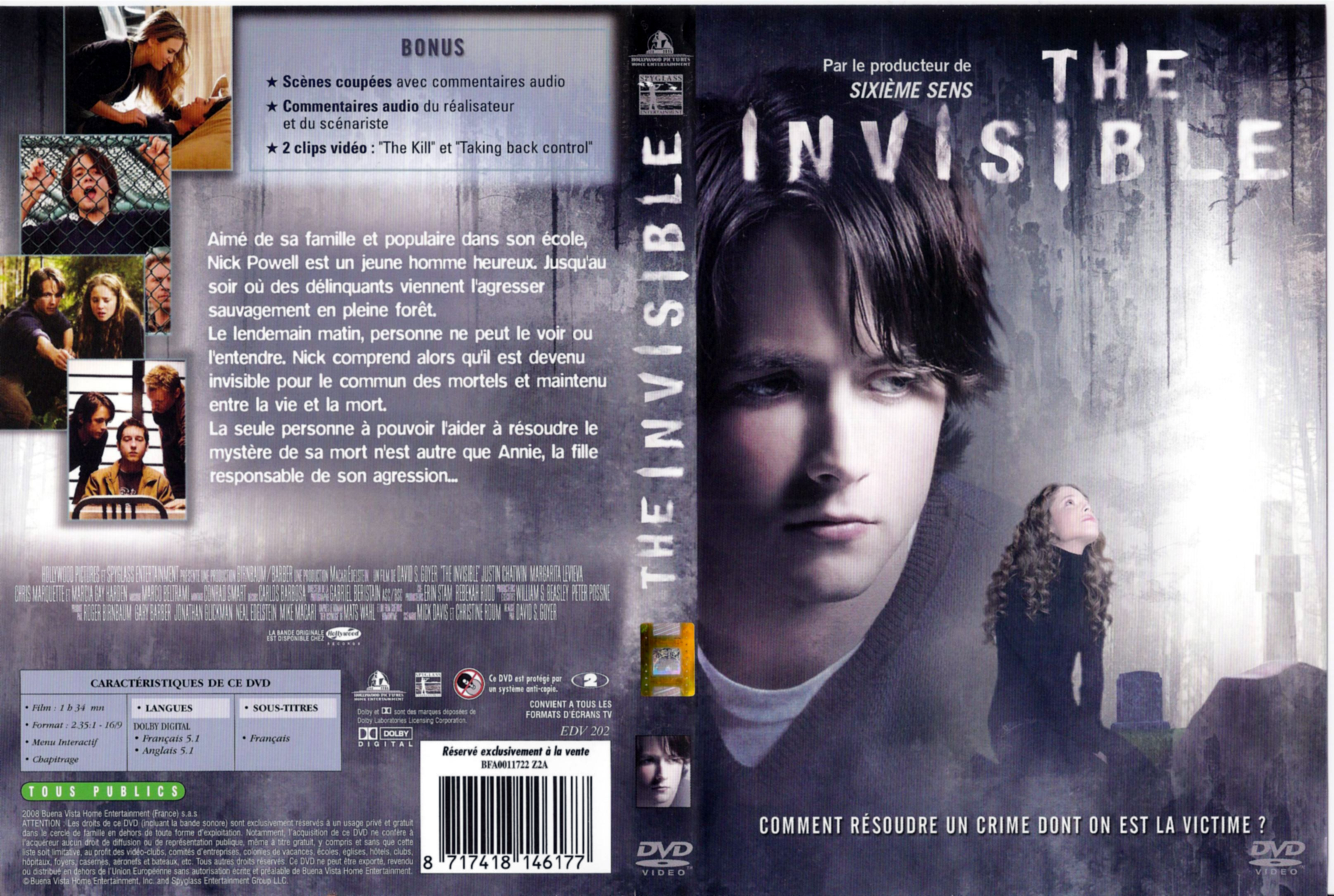 Jaquette DVD The invisible