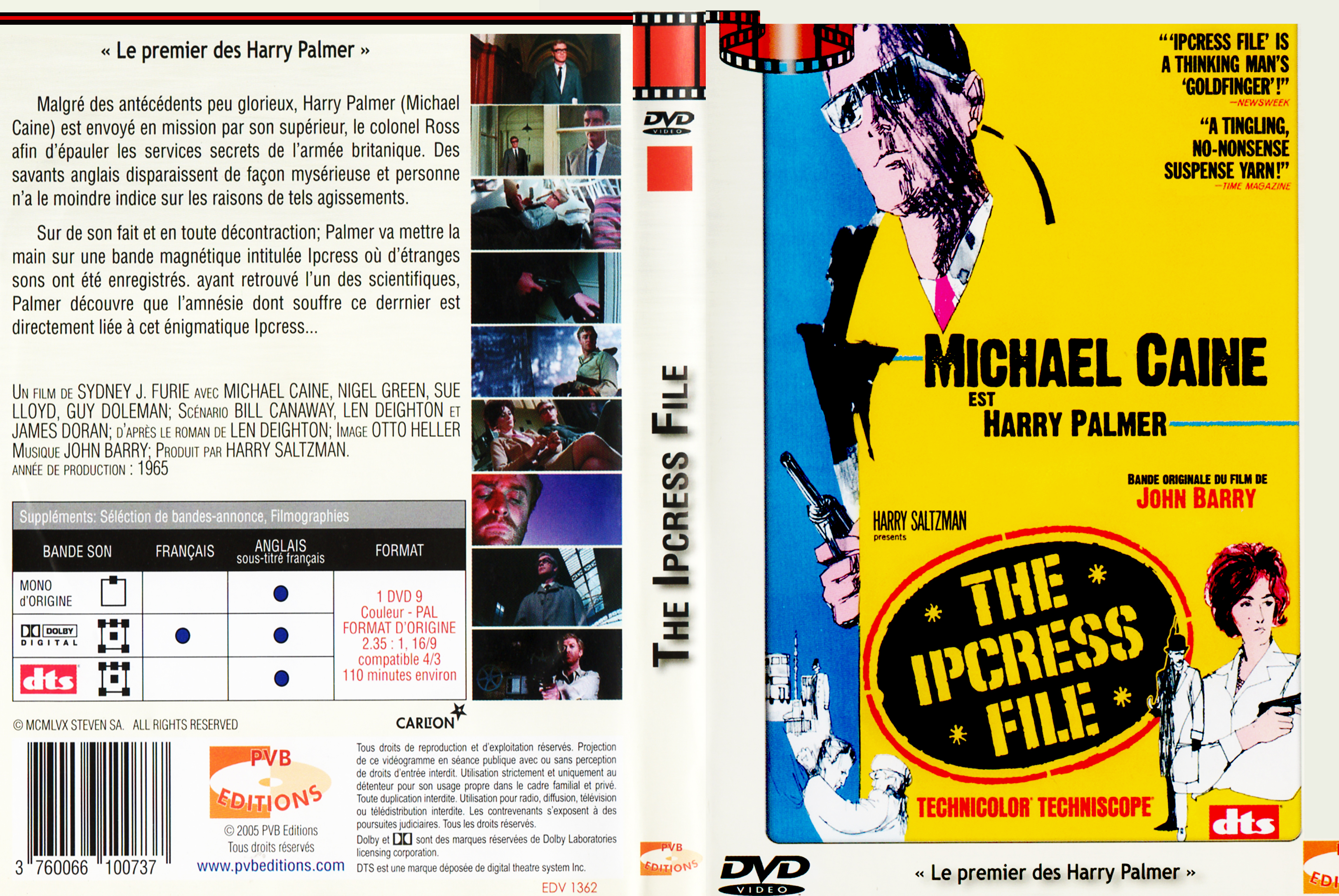 Jaquette DVD The ipcress file