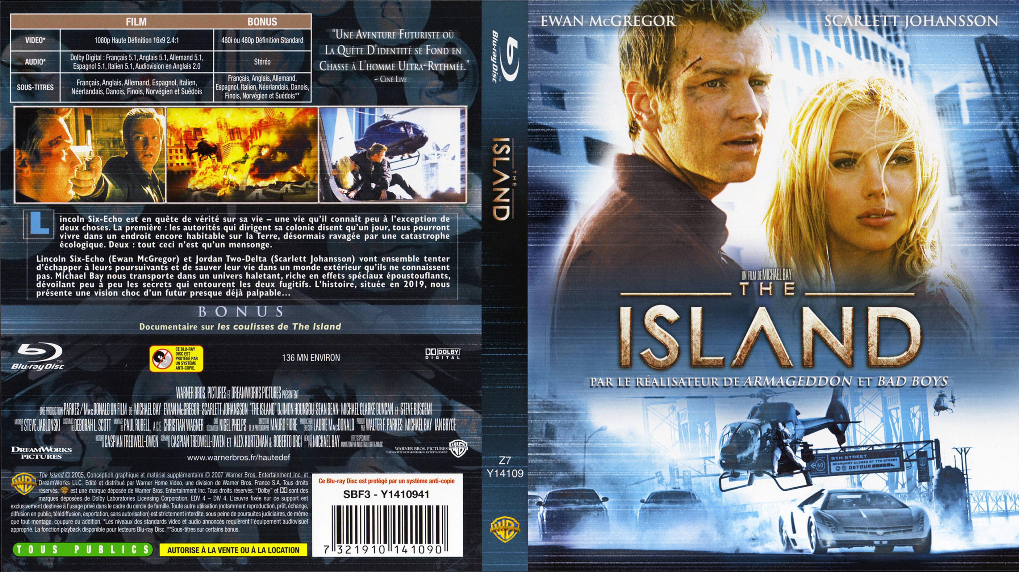 Jaquette DVD The island (BLU-RAY)