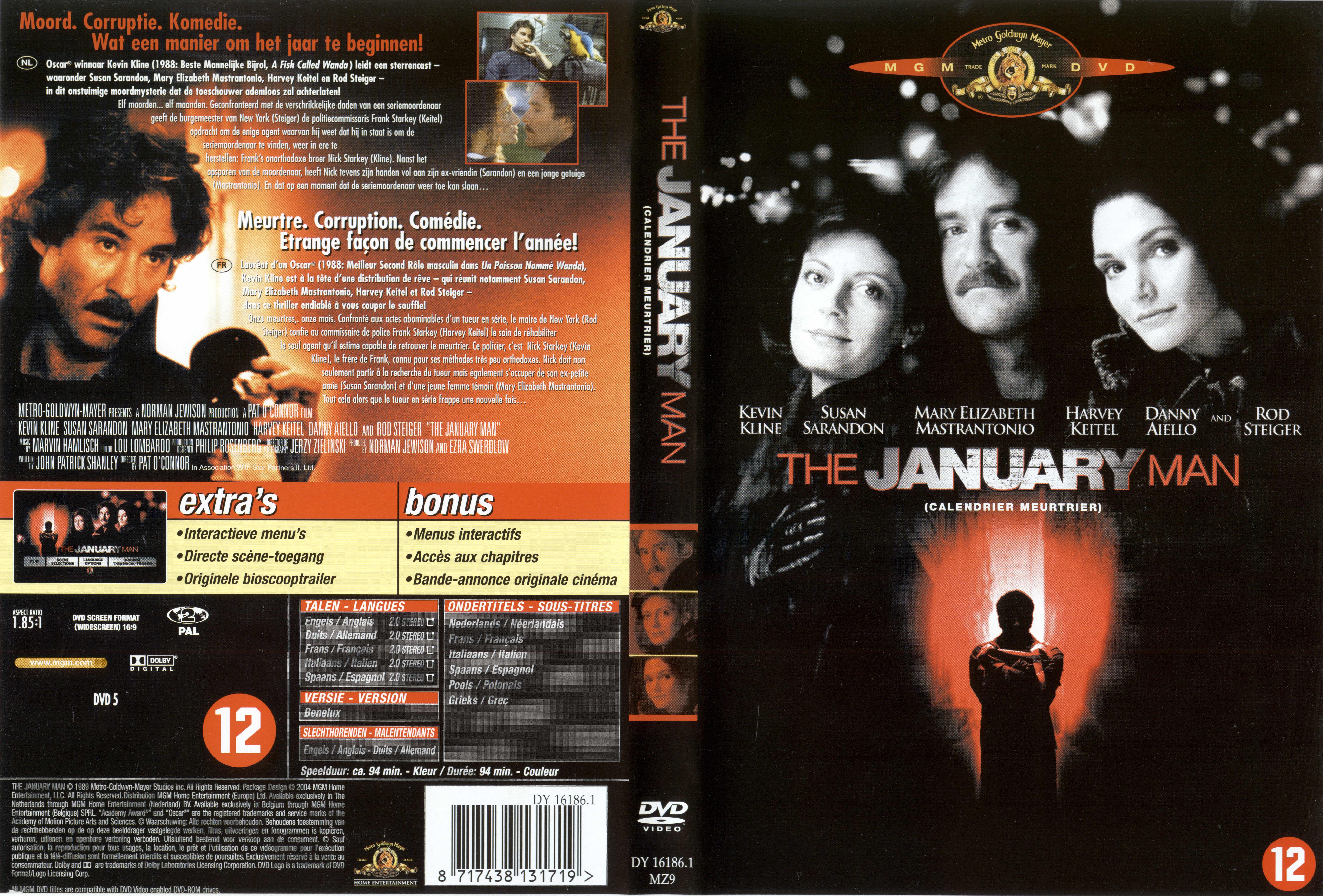 Jaquette DVD The january man - Calendrier meurtrier