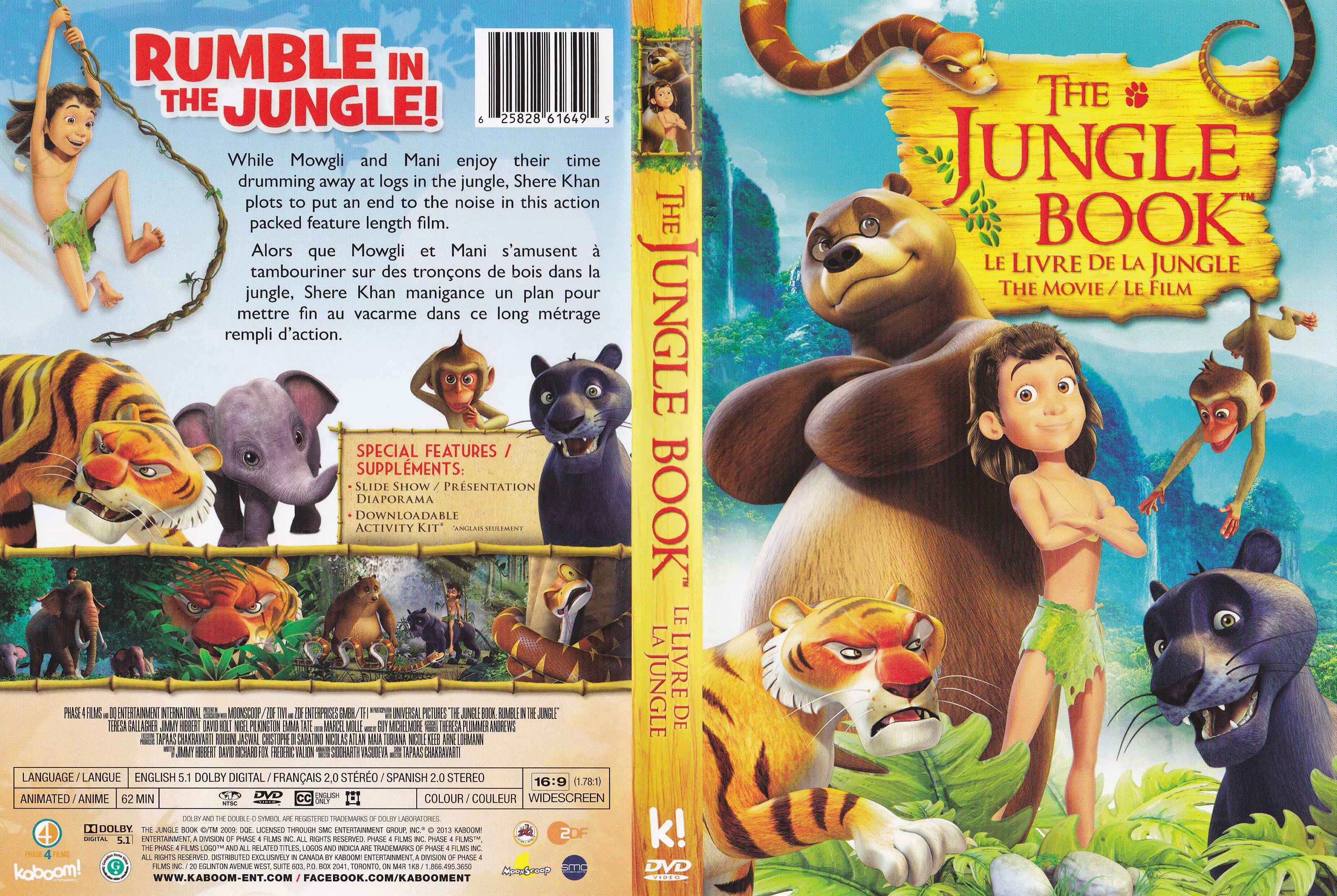 Jaquette DVD The jungle book - Le livre de la jungle (2009) (Canadienne)
