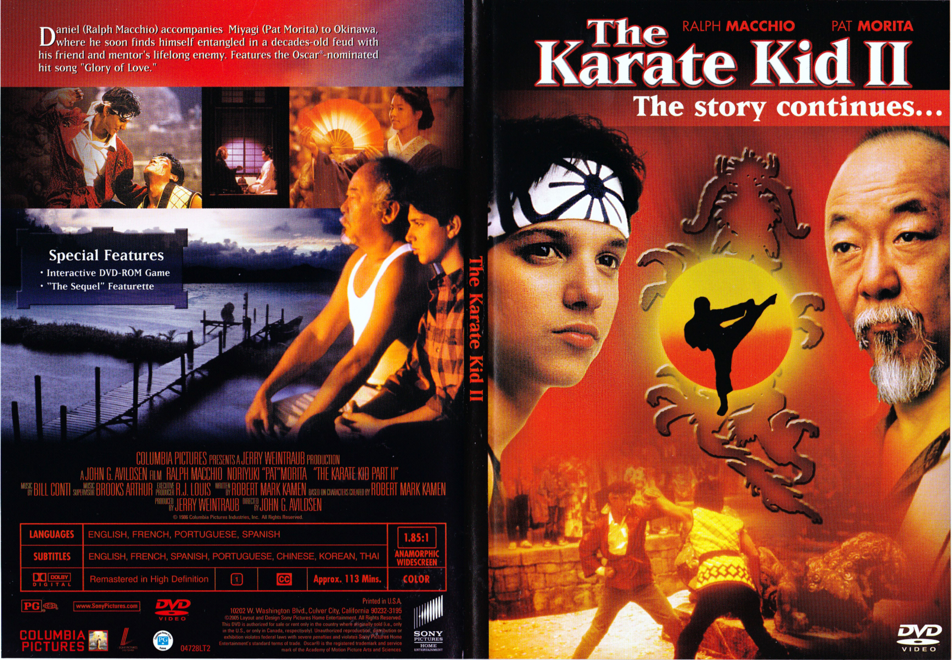 Jaquette DVD The karate Kid II (Canadienne)