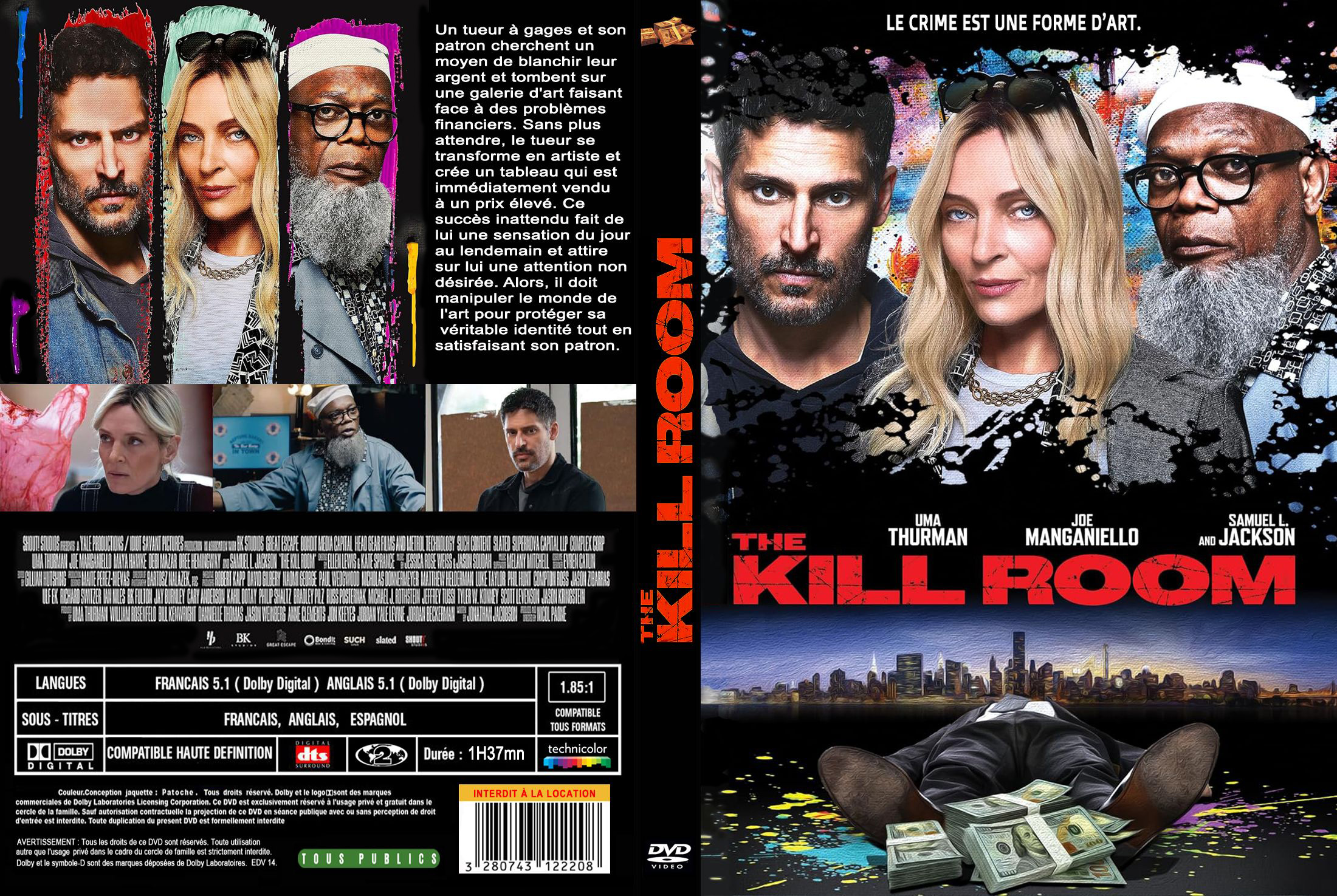 Jaquette DVD The kill room custom