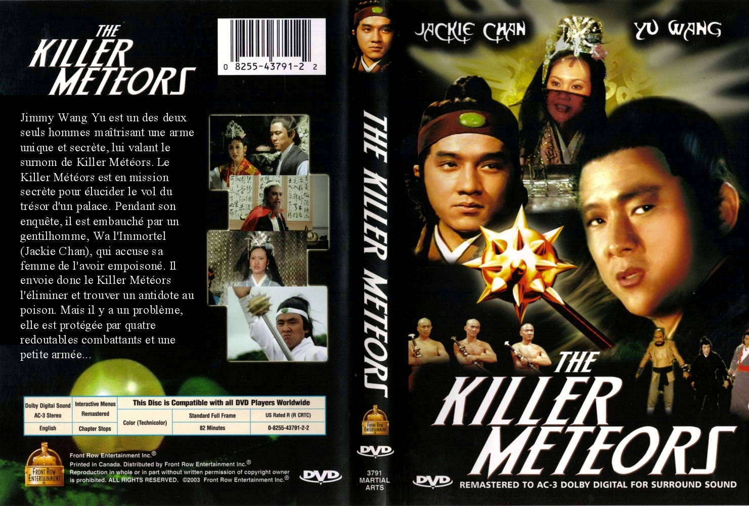 Jaquette DVD The killer meteors custom
