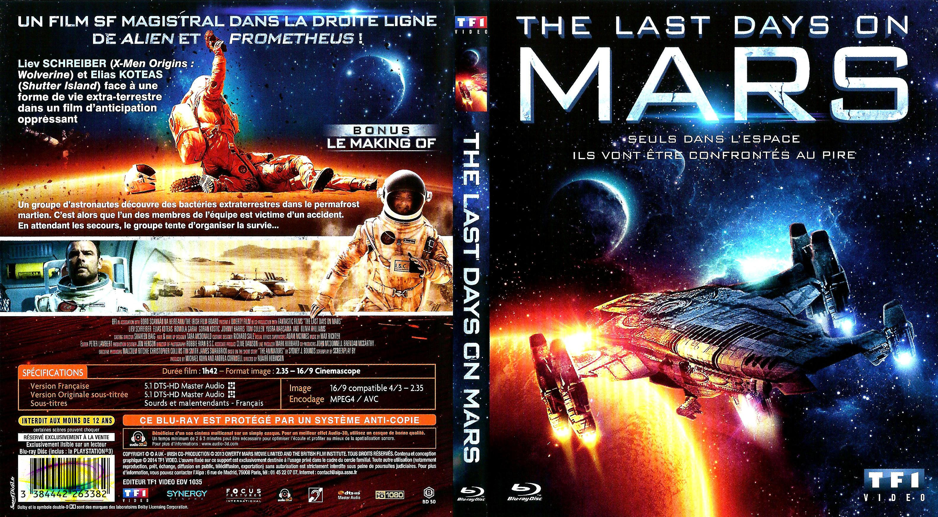 Jaquette DVD The last days on mars (BLU-RAY)
