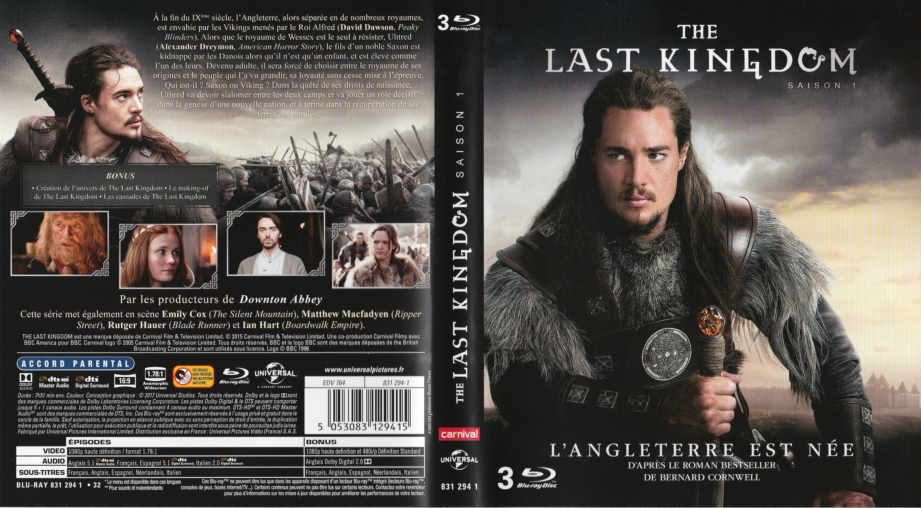 Jaquette DVD The last kingdom Saison 1 (BLU-RAY)