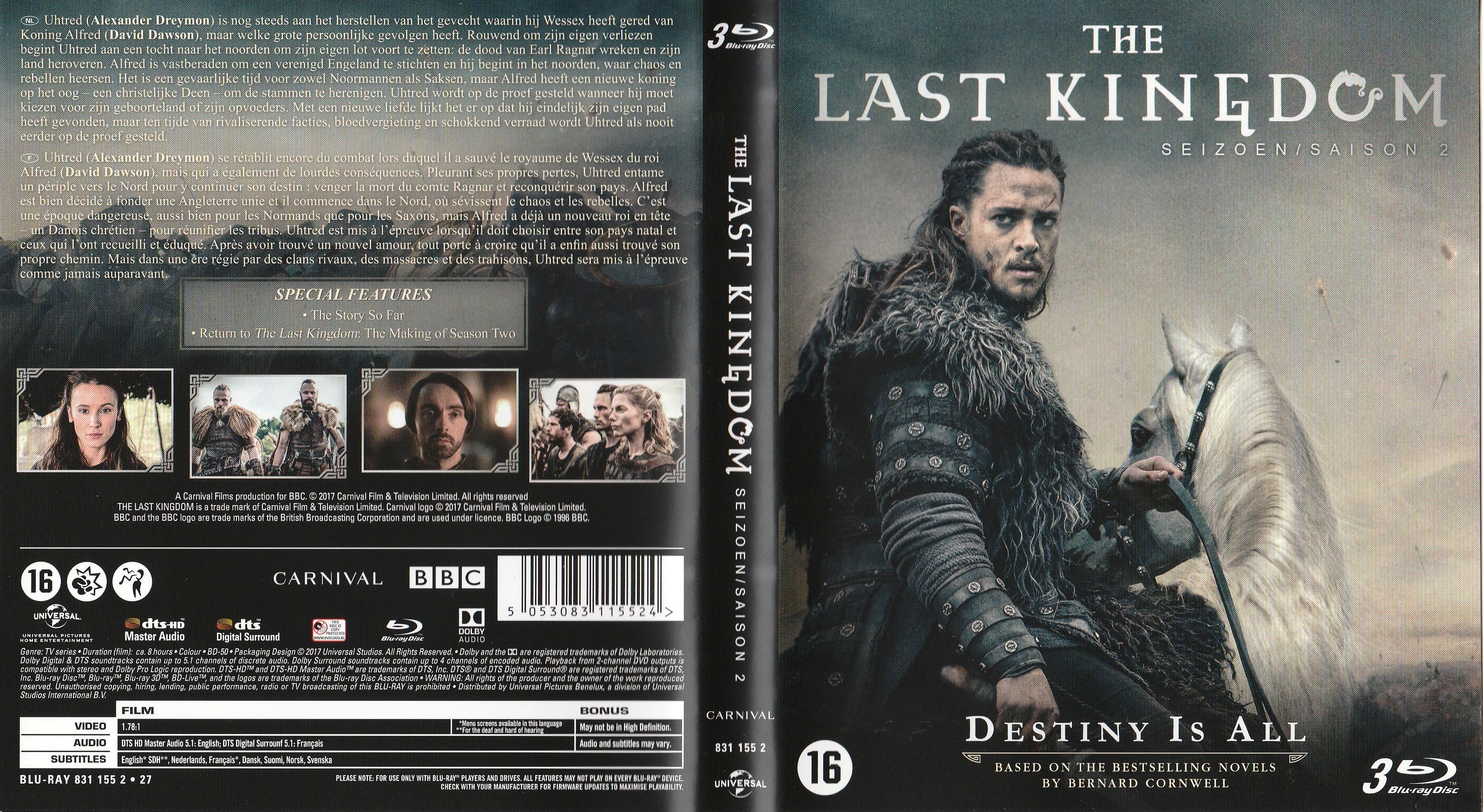 Jaquette DVD The last kingdom Saison 2 (BLU-RAY)