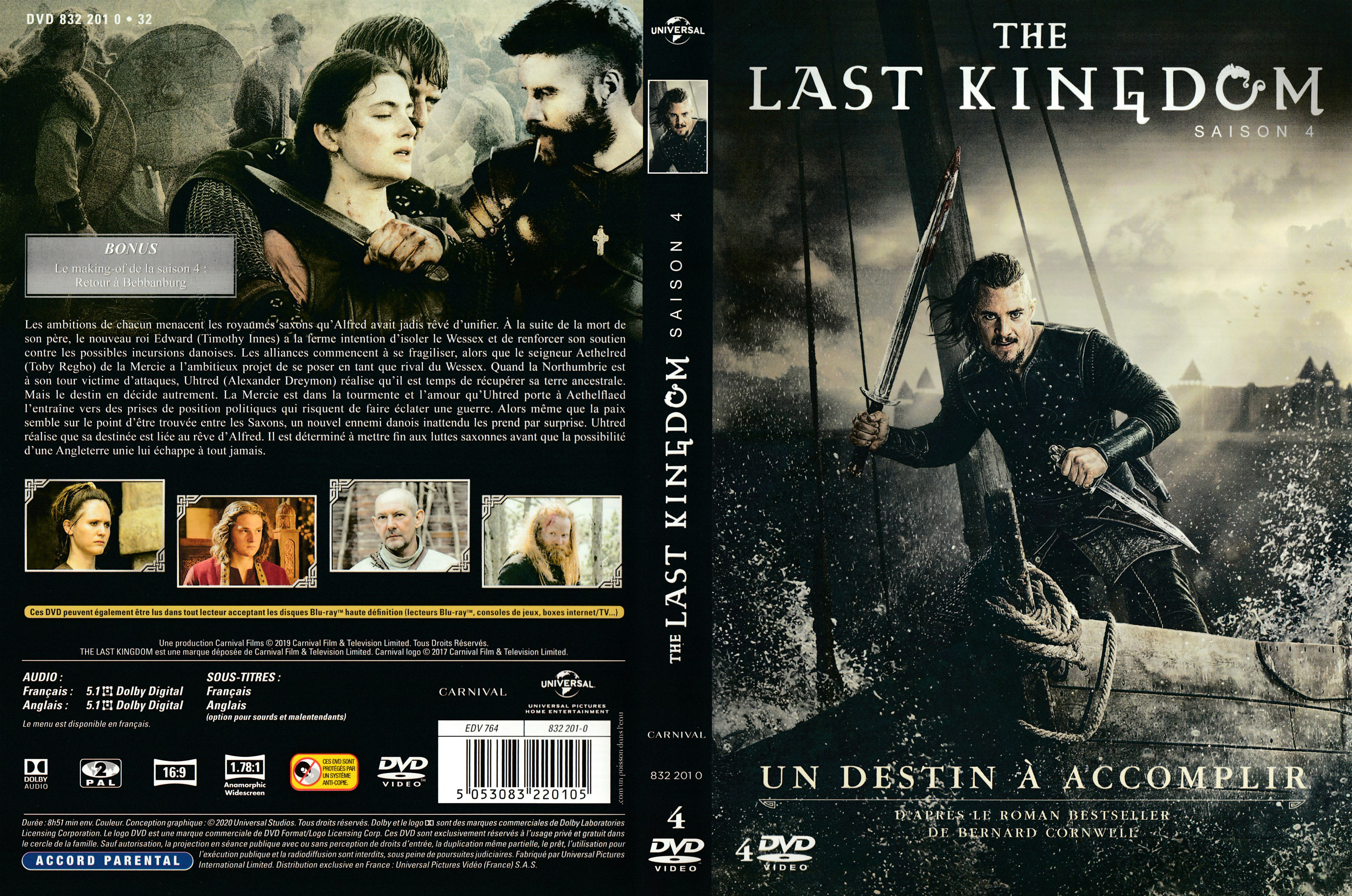 Jaquette DVD The last kingdom saison 4