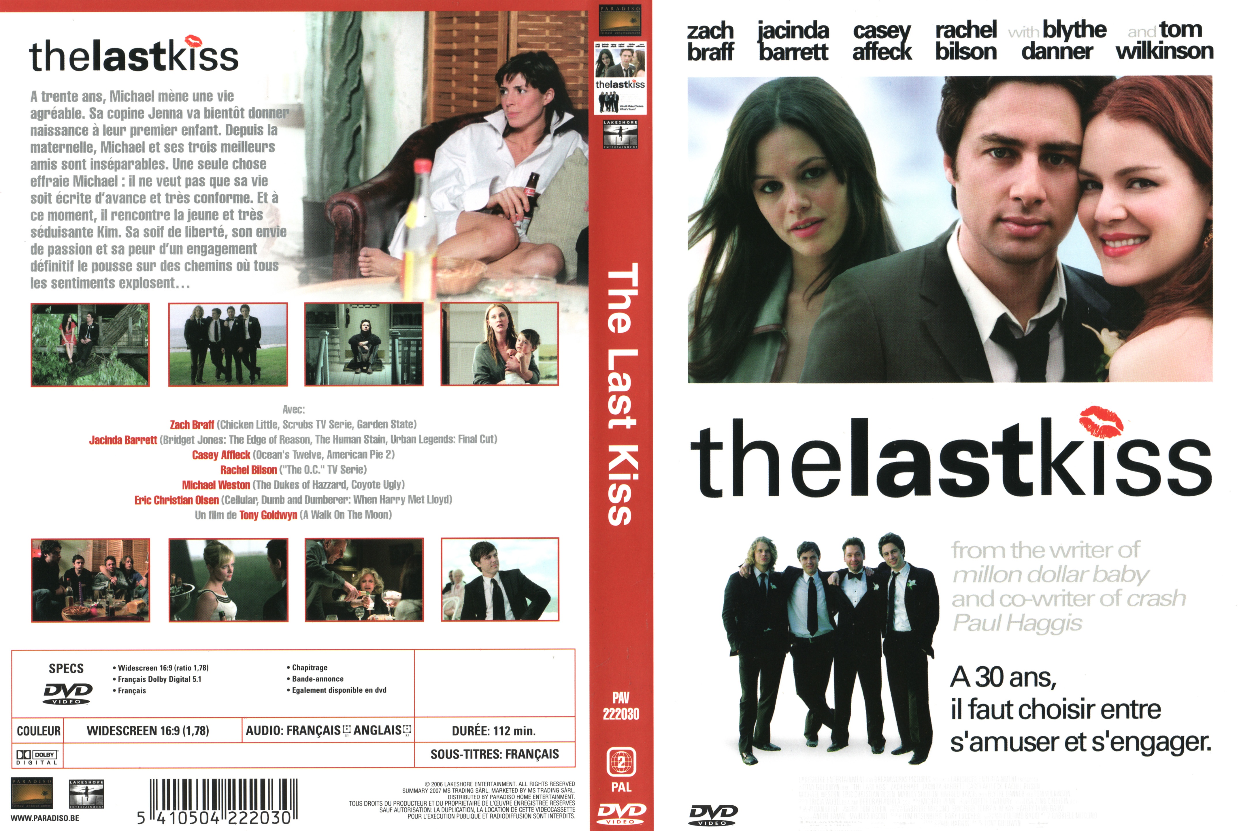 Jaquette DVD The last kiss