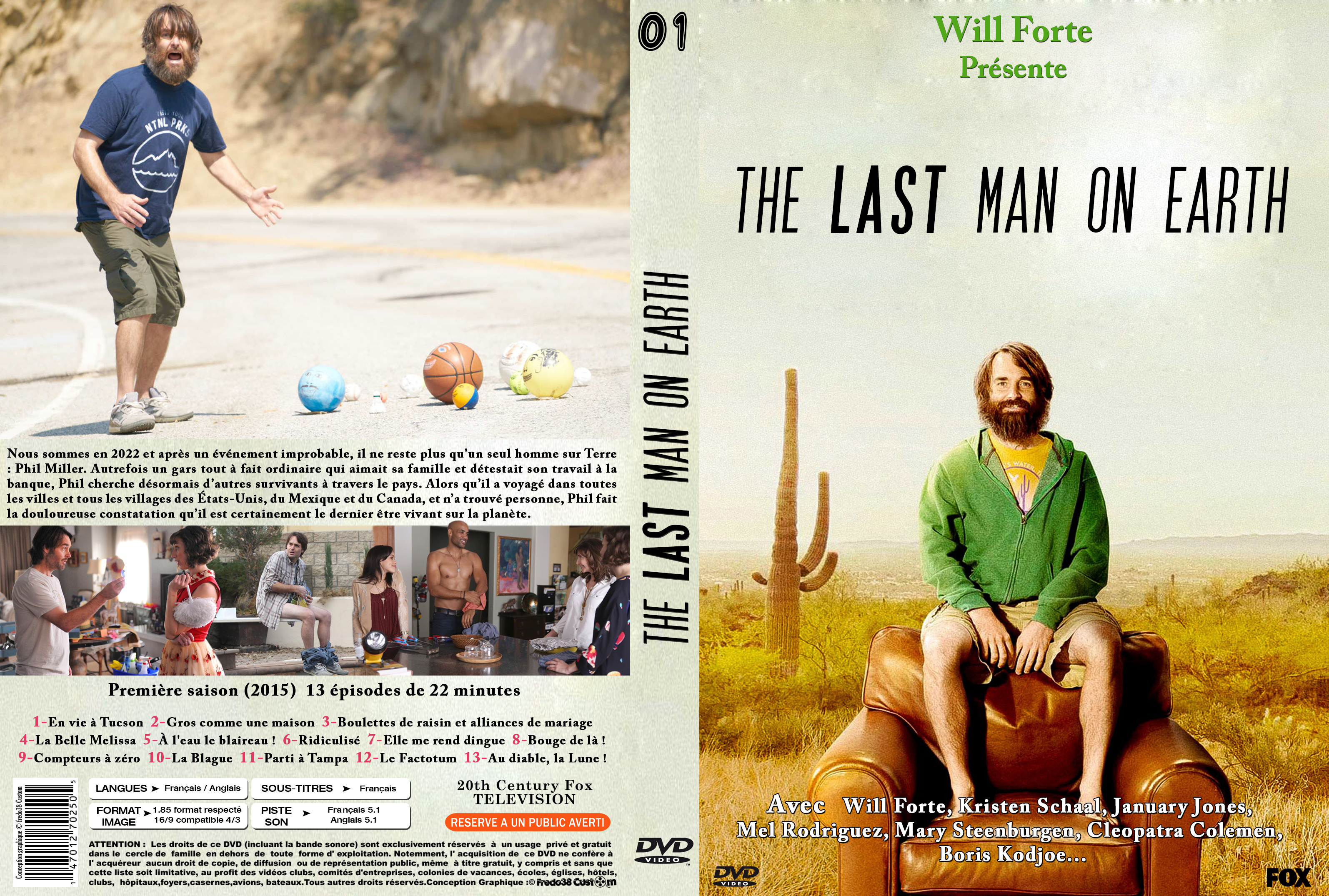 Jaquette DVD The last man on earth saison 01 custom 