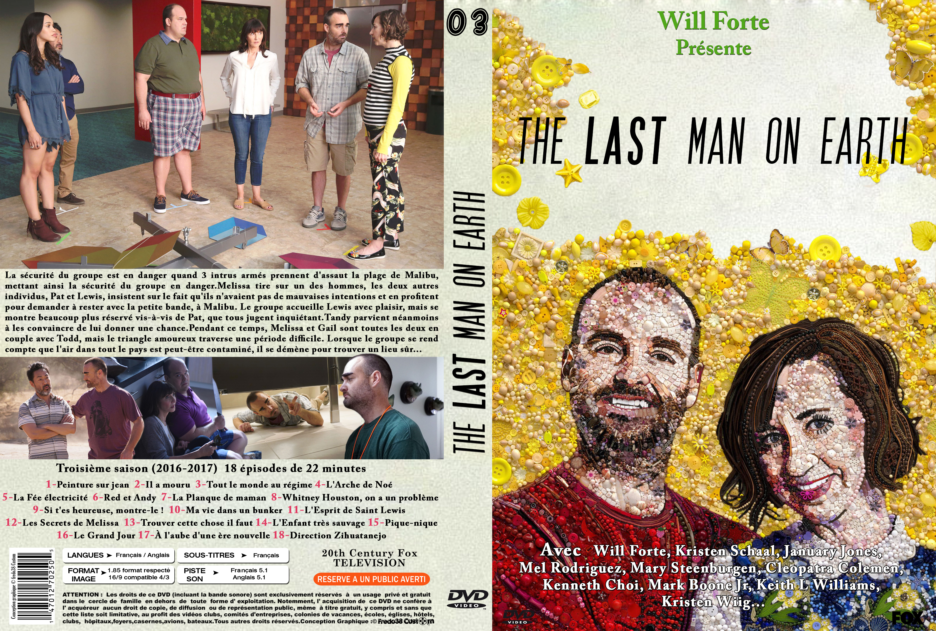 Jaquette DVD The last man on earth saison 03 custom 
