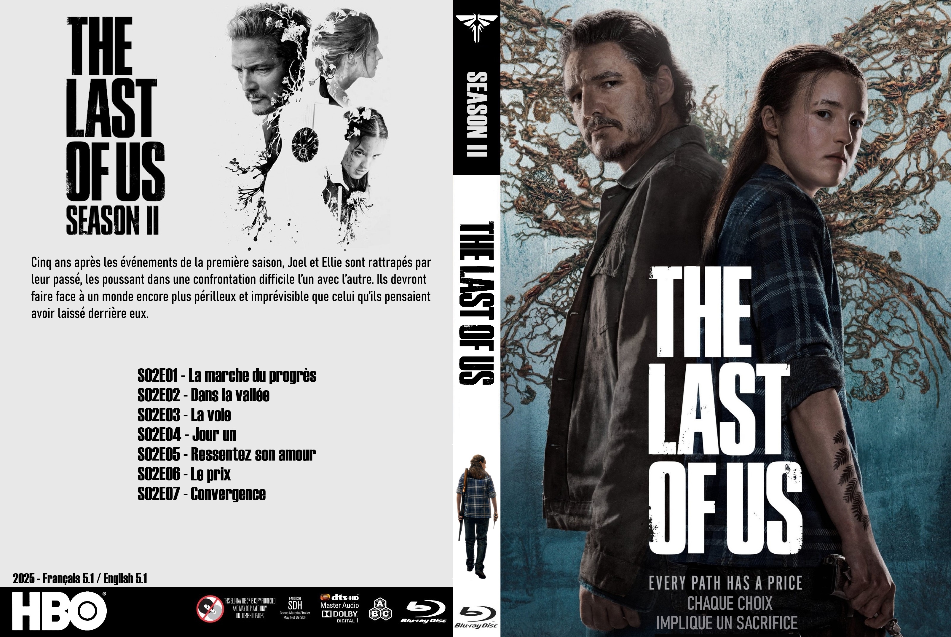 Jaquette DVD The last of us saison 2 custom