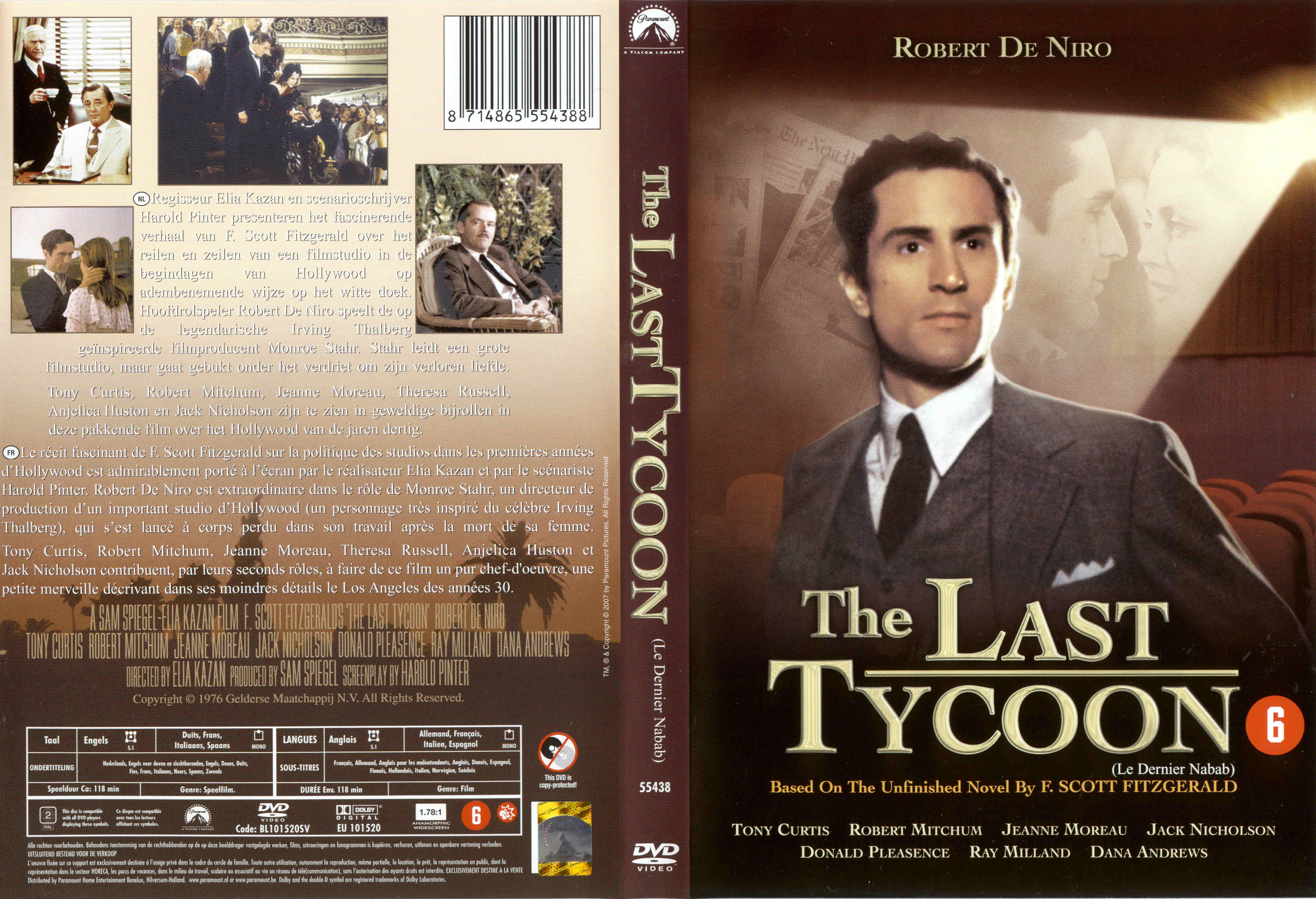 Jaquette DVD The last tycoon - le dernier nabab