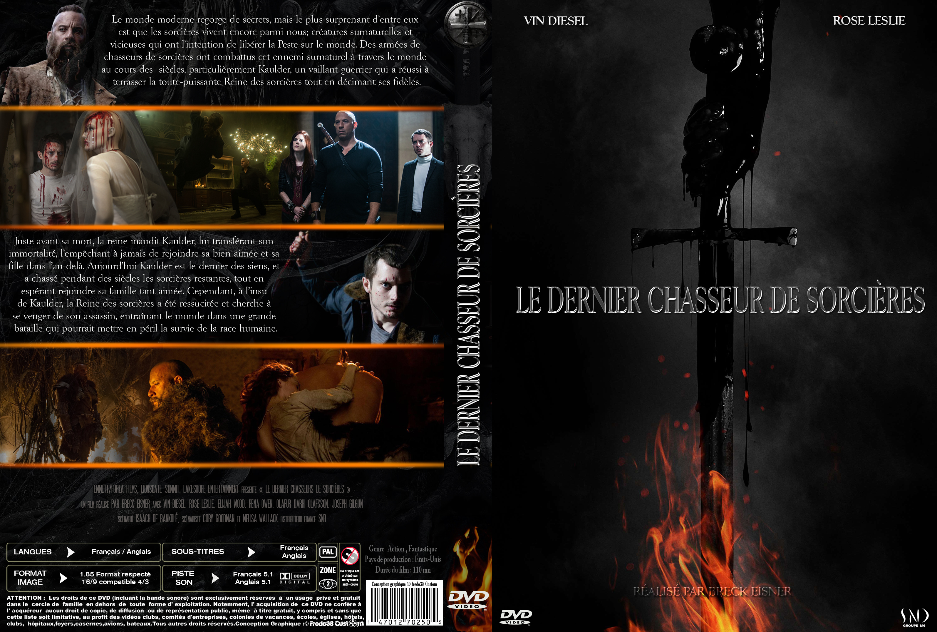 Jaquette DVD The last witch hunter - Le dernier chasseur de sorcires custom