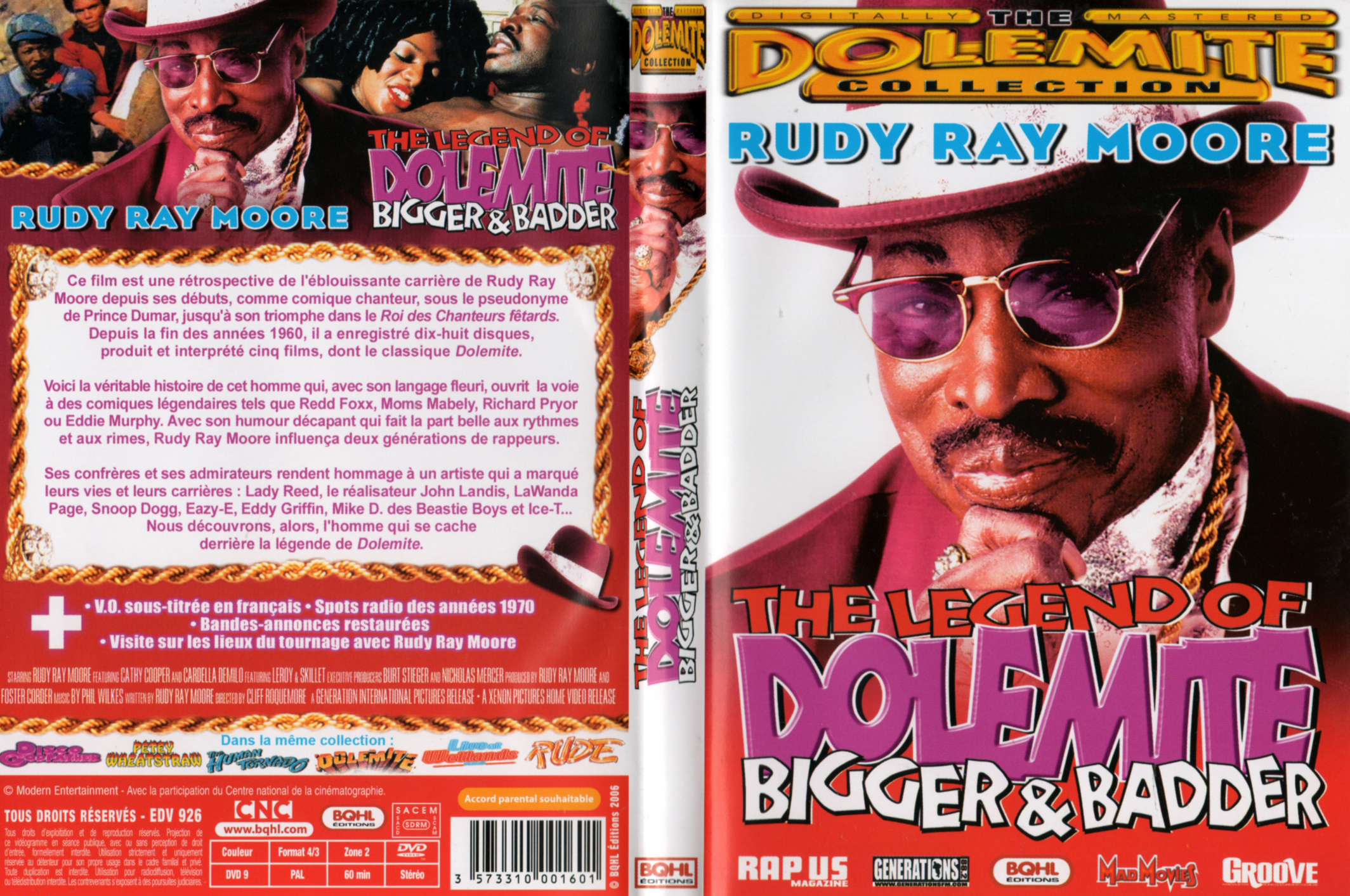 Jaquette DVD The legend of Dolemite Bigger & Badder