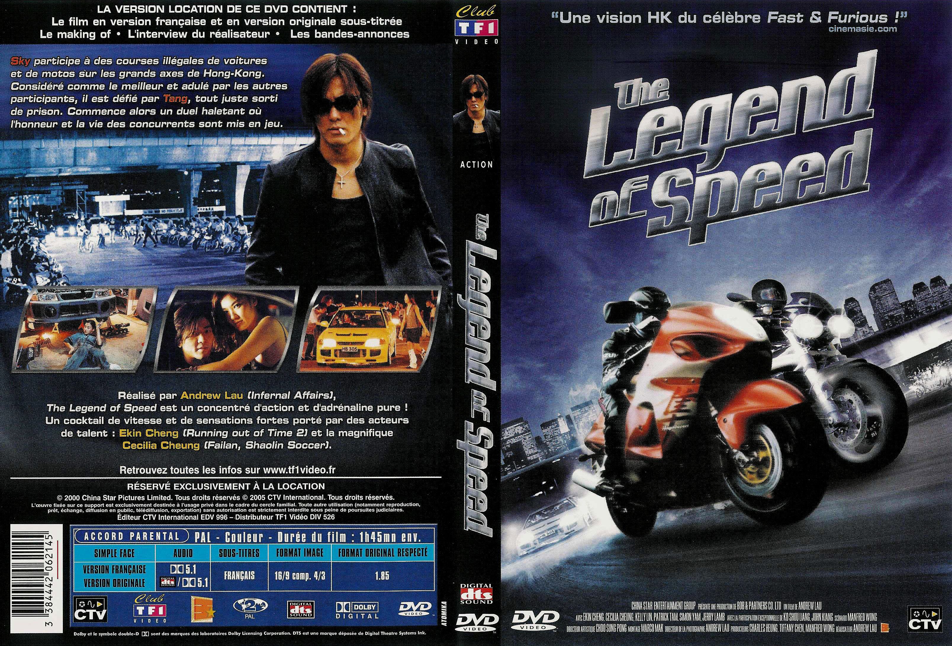 Jaquette DVD The legend of speed