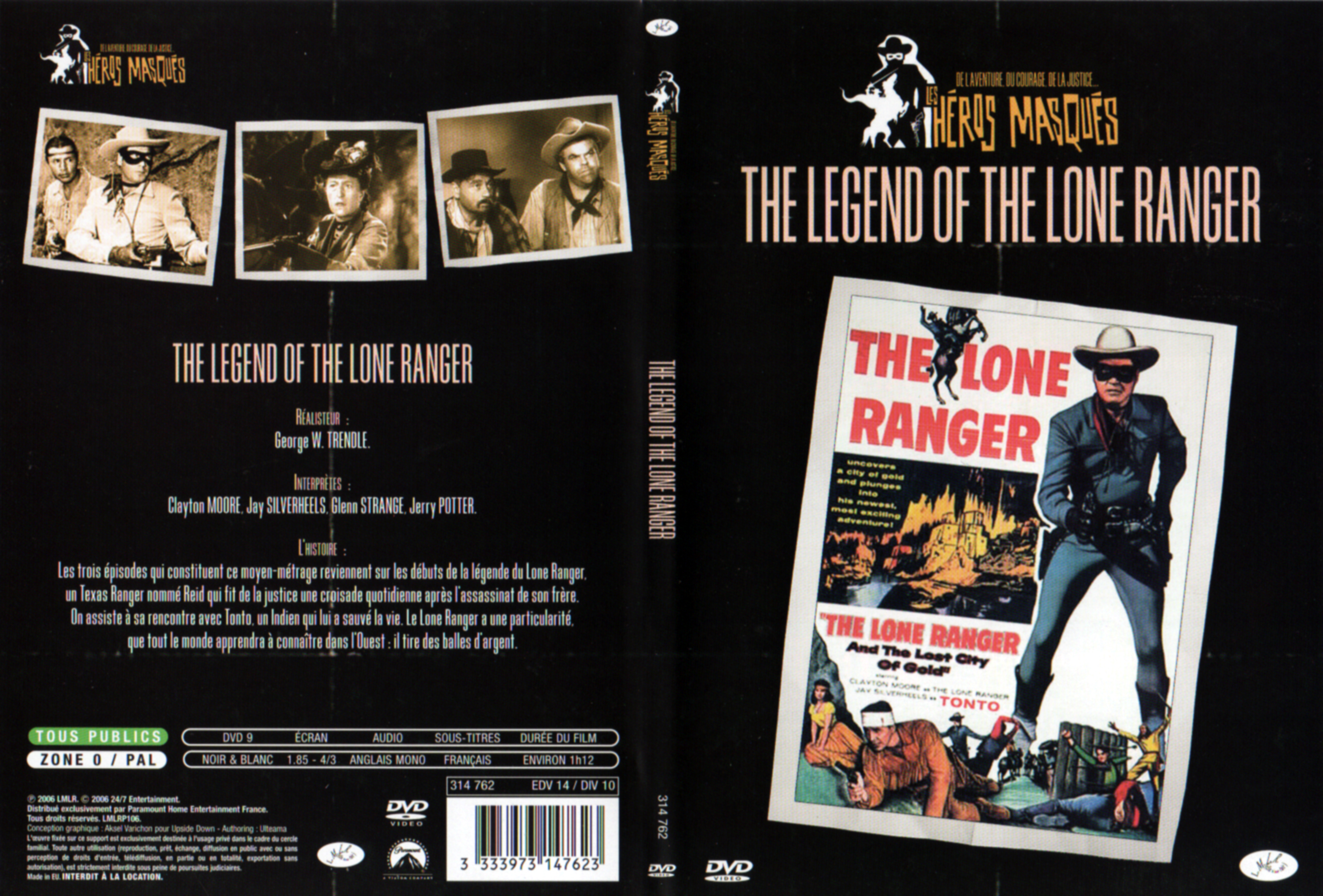 Jaquette DVD The legend of the lone ranger