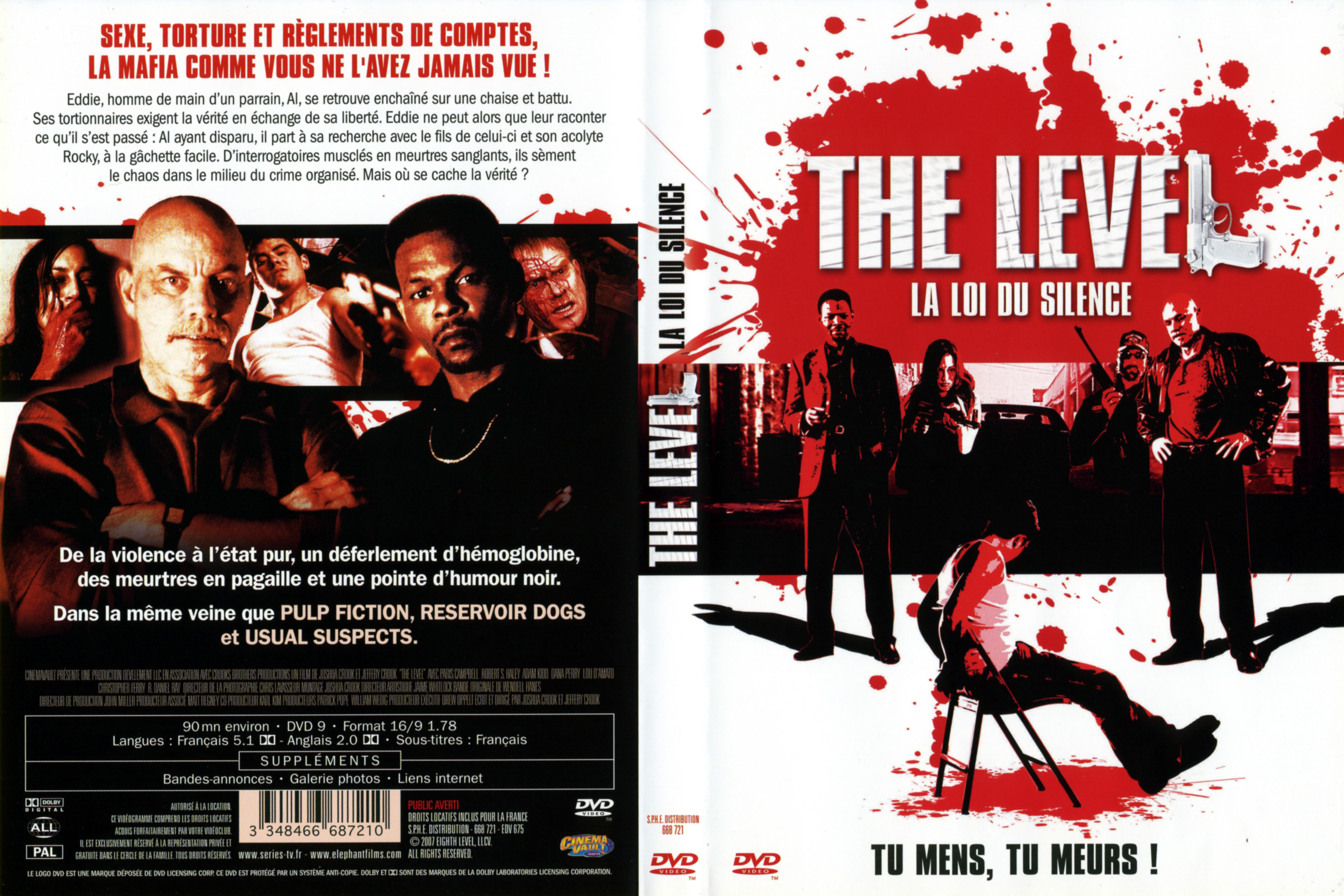 Jaquette DVD The level (La loi du silence)