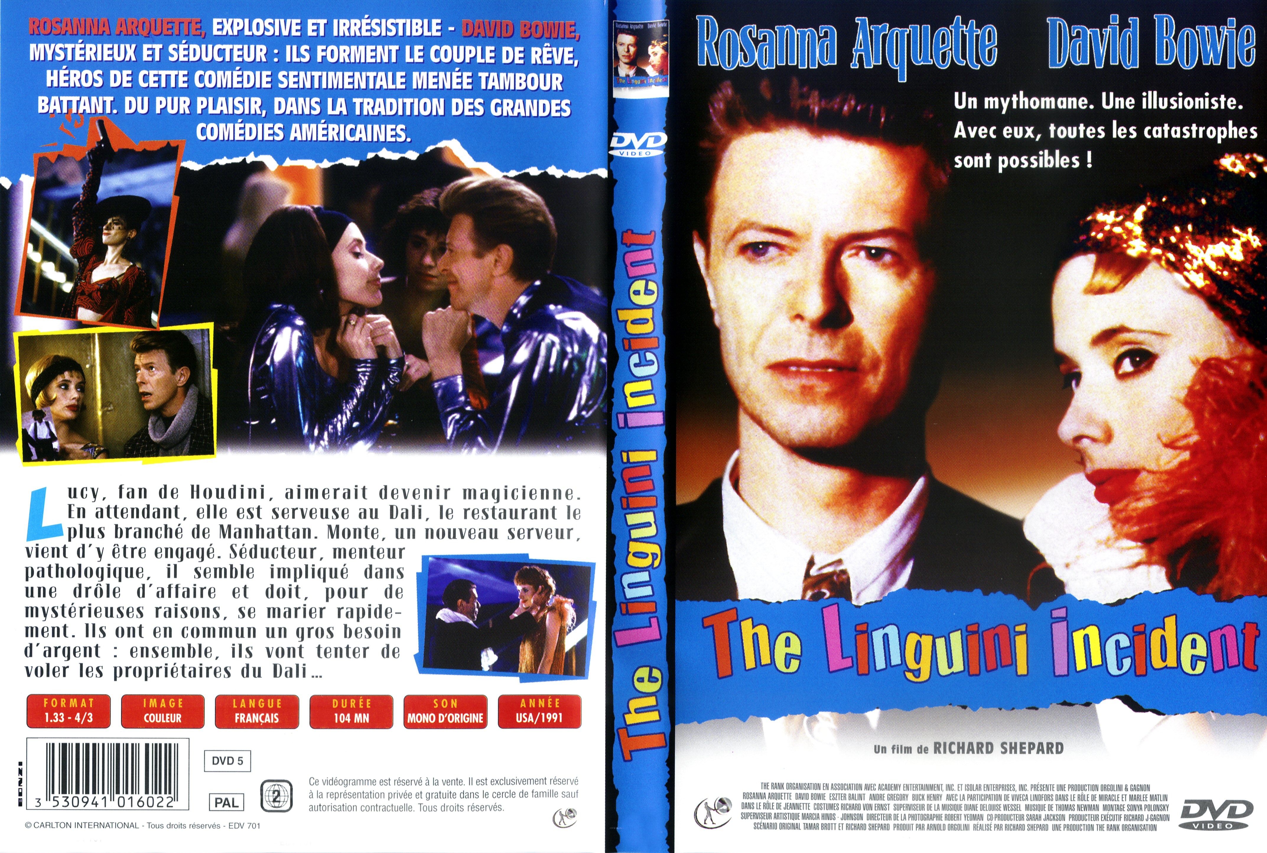 Jaquette DVD The linguini incident