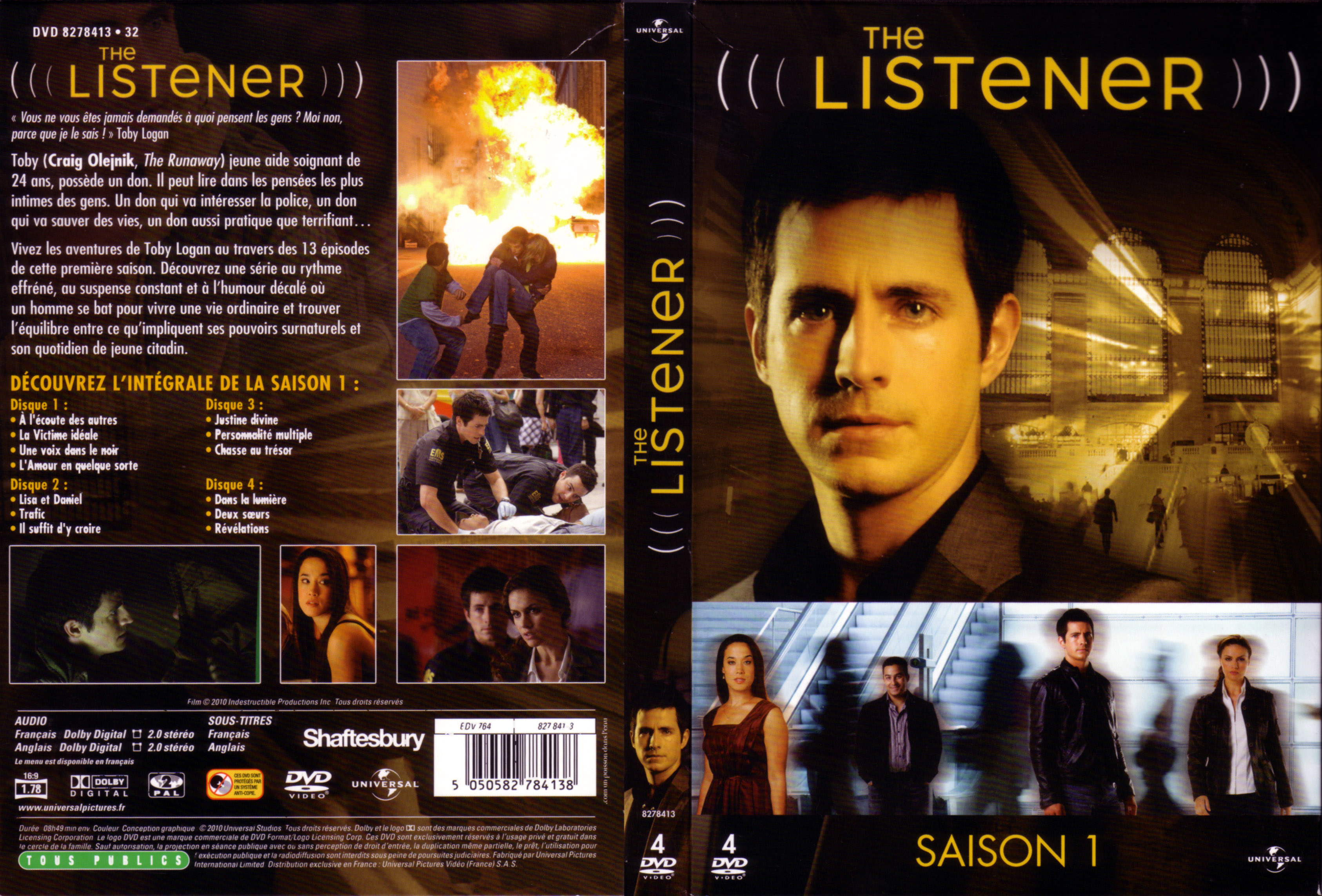 Jaquette DVD The listener Saison 1 COFFRET