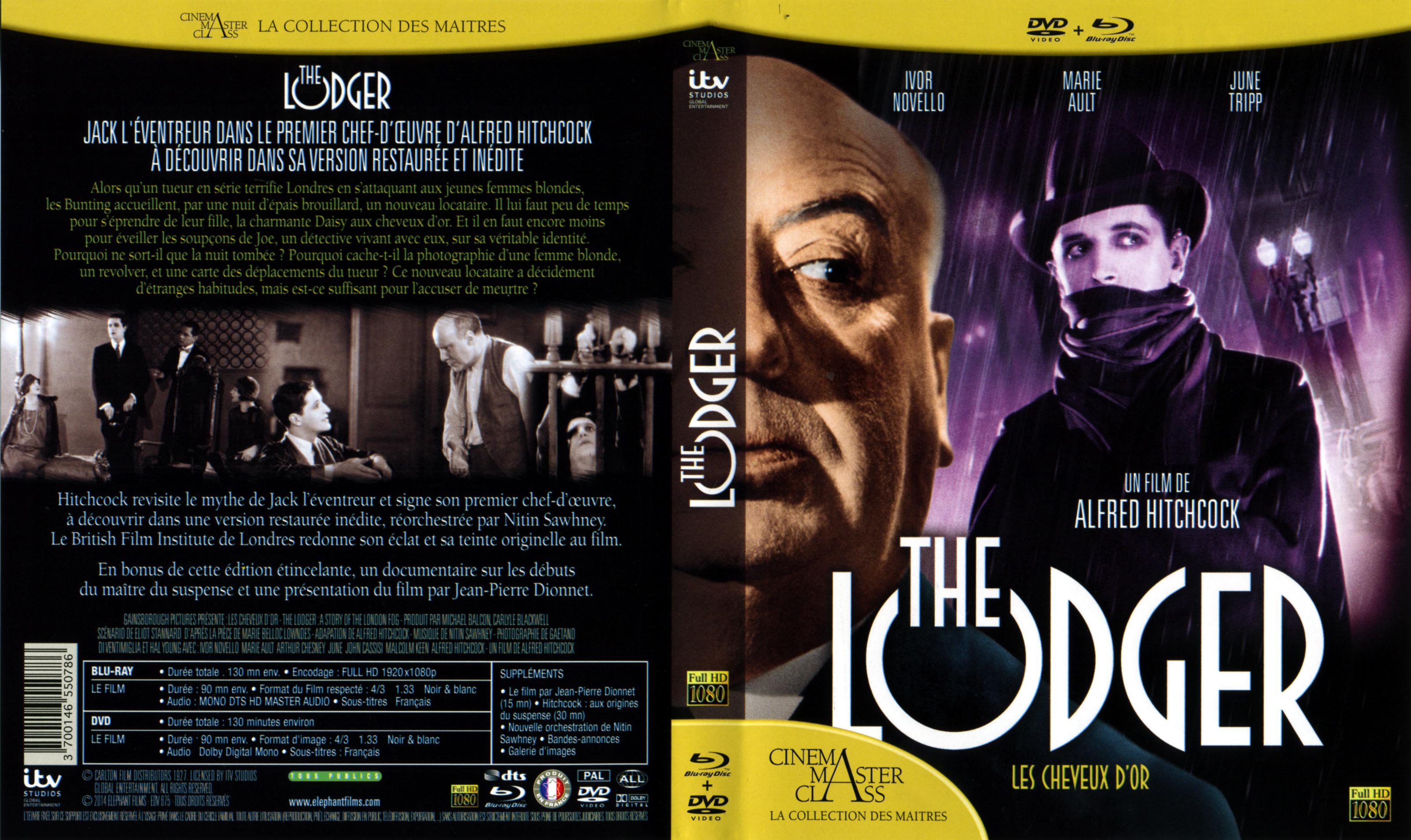 Jaquette DVD The lodger (BLU-RAY)