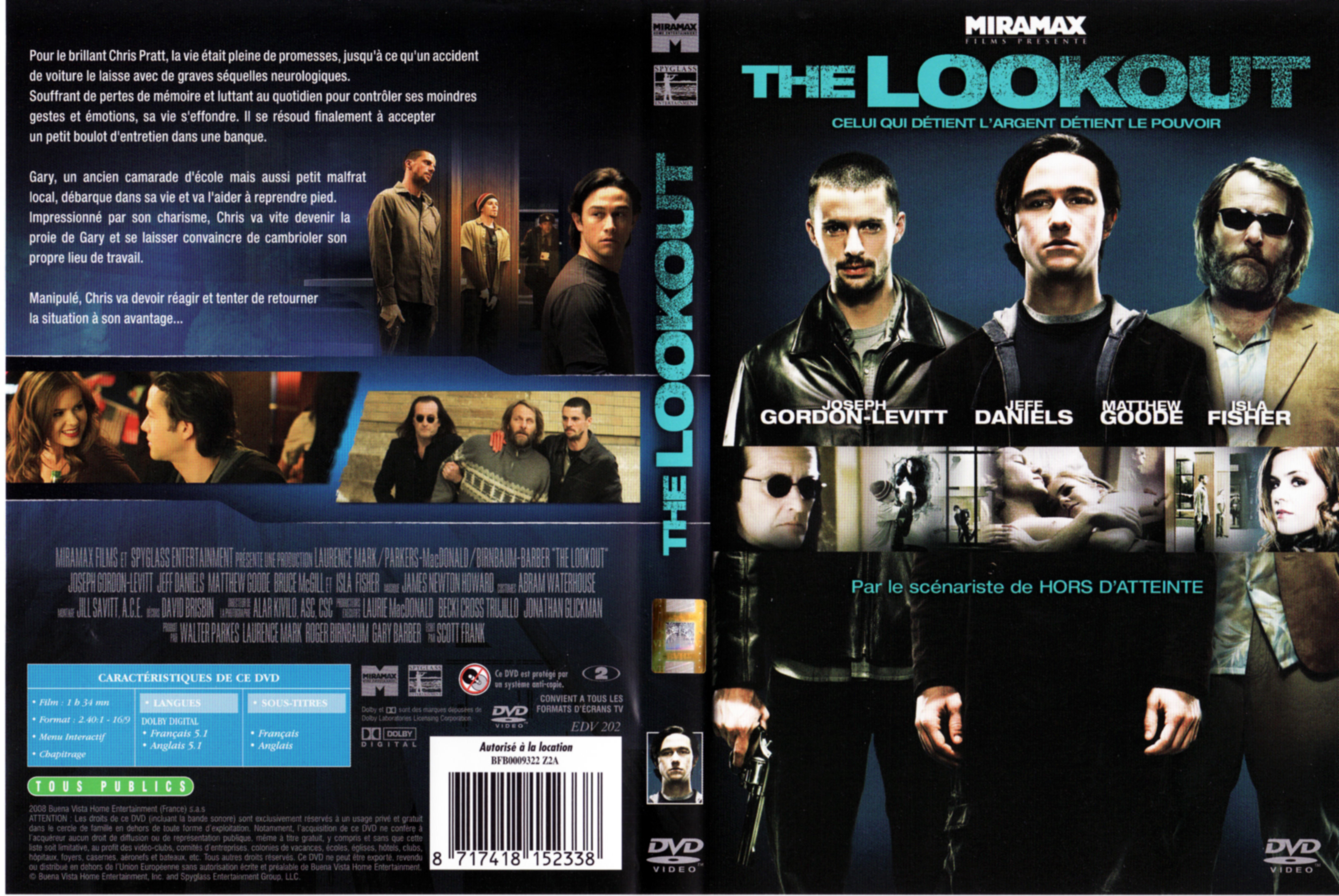 Jaquette DVD The lookout v2