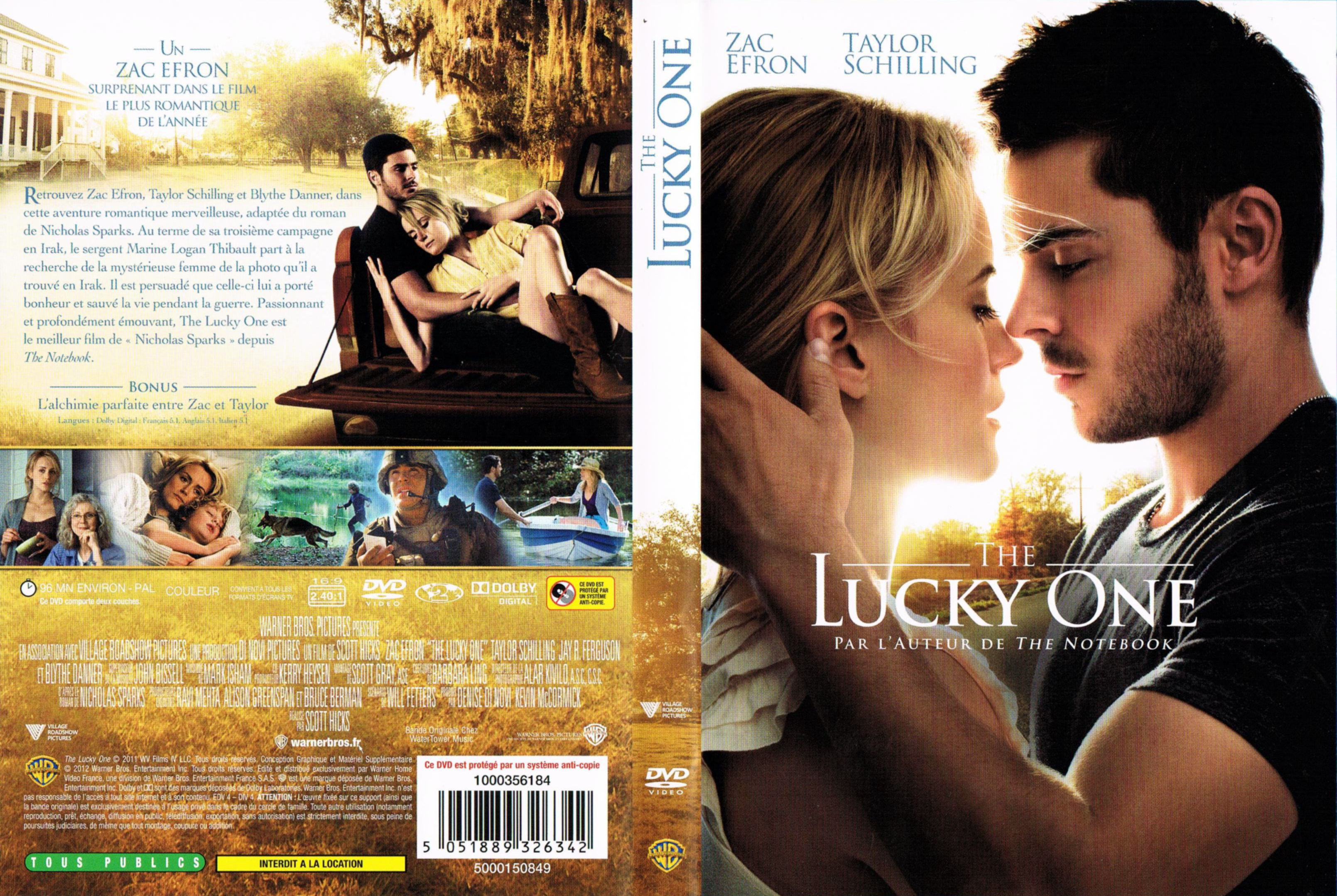 Jaquette DVD The lucky one