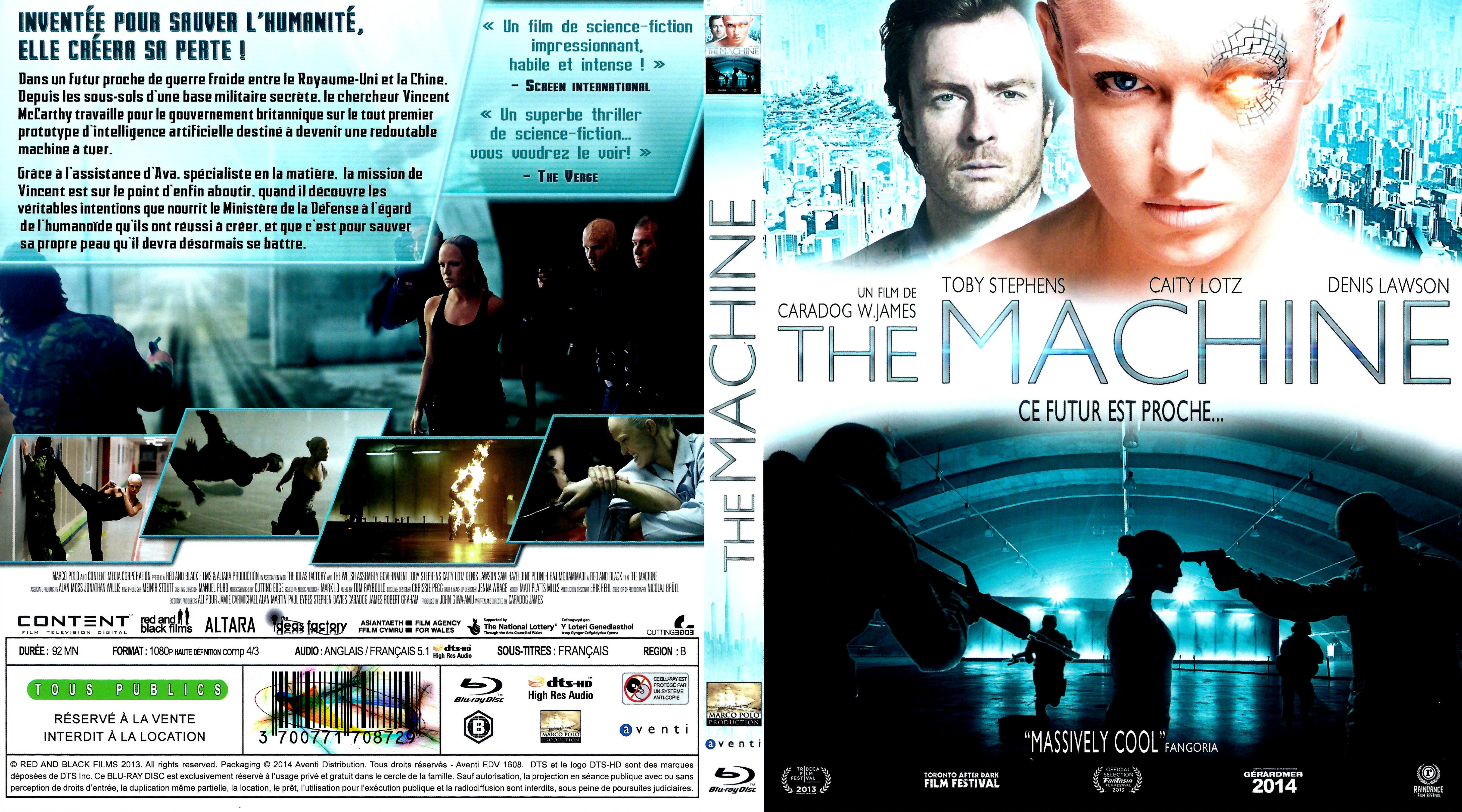 Jaquette DVD The machine (BLU-RAY)